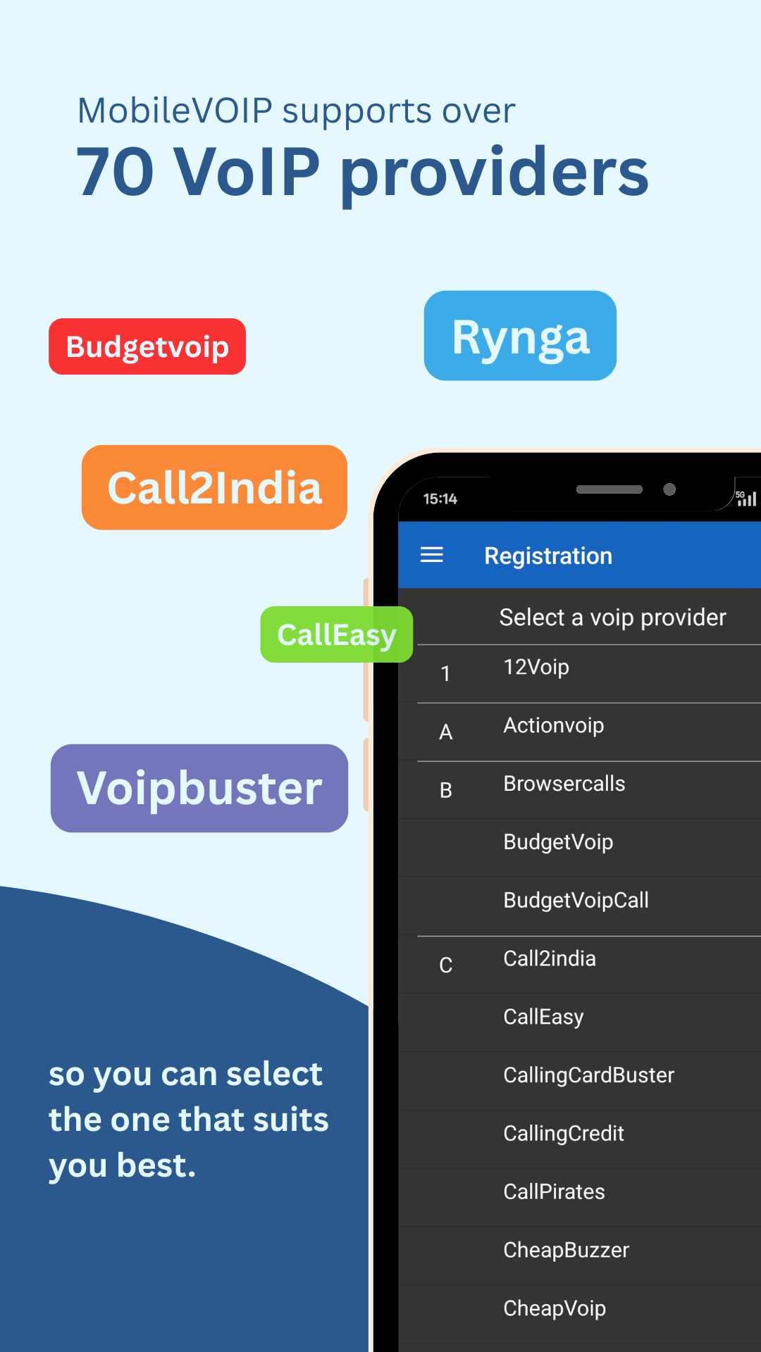 اسکرین شات 2 برنامه MobileVOIP international calls