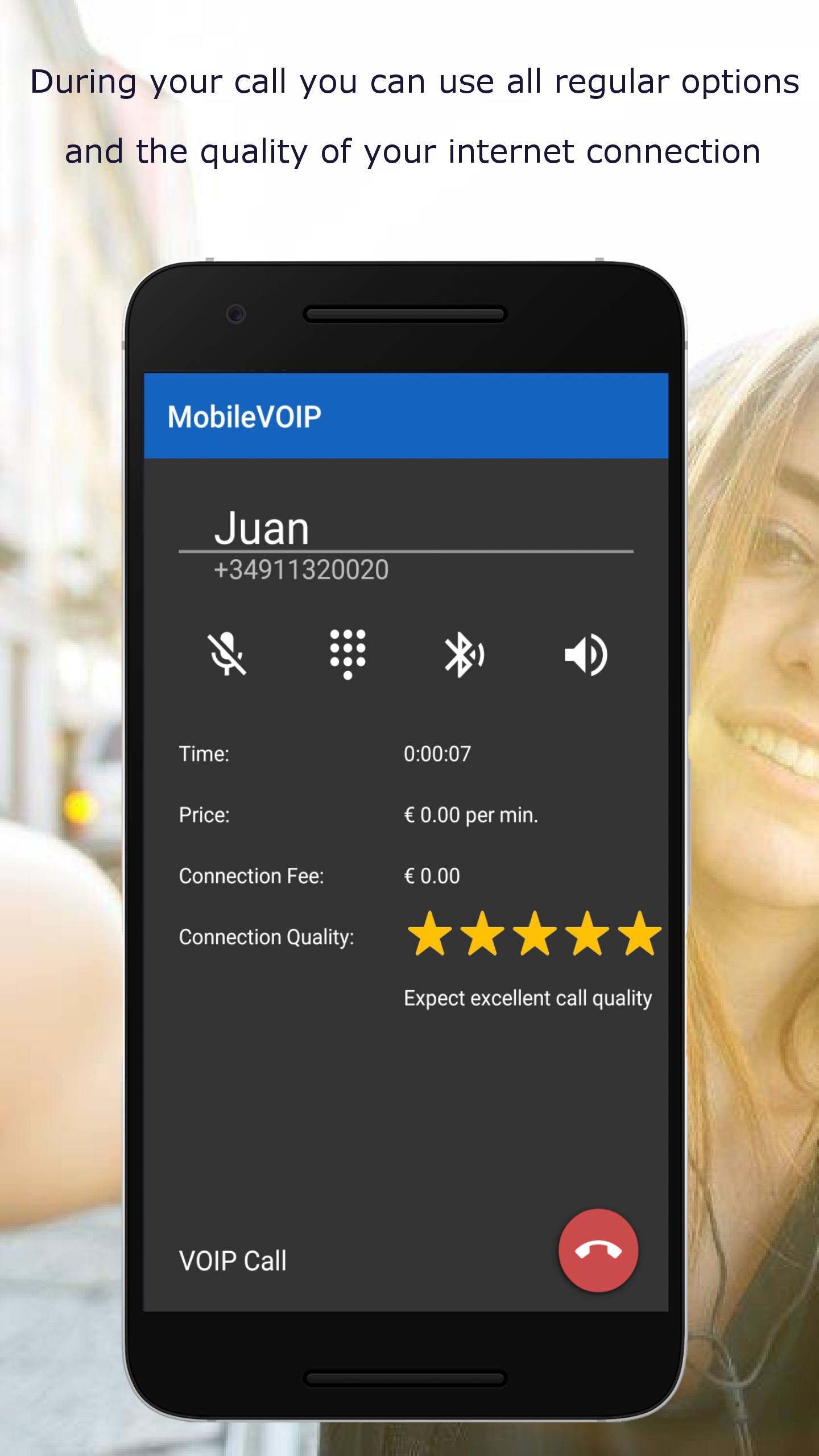 اسکرین شات 5 برنامه MobileVOIP international calls