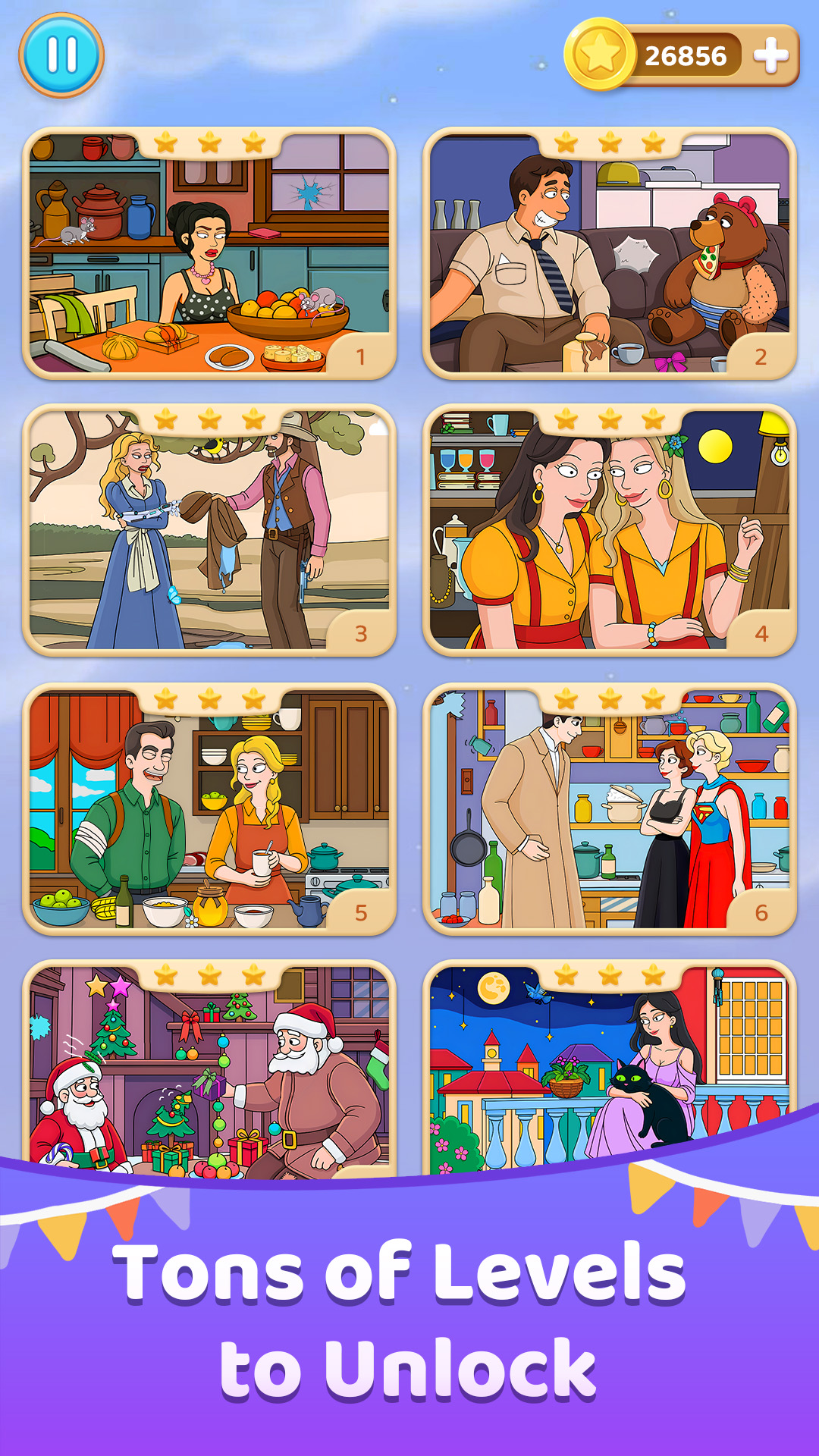 اسکرین شات 3 بازی Find Differences - Spot it