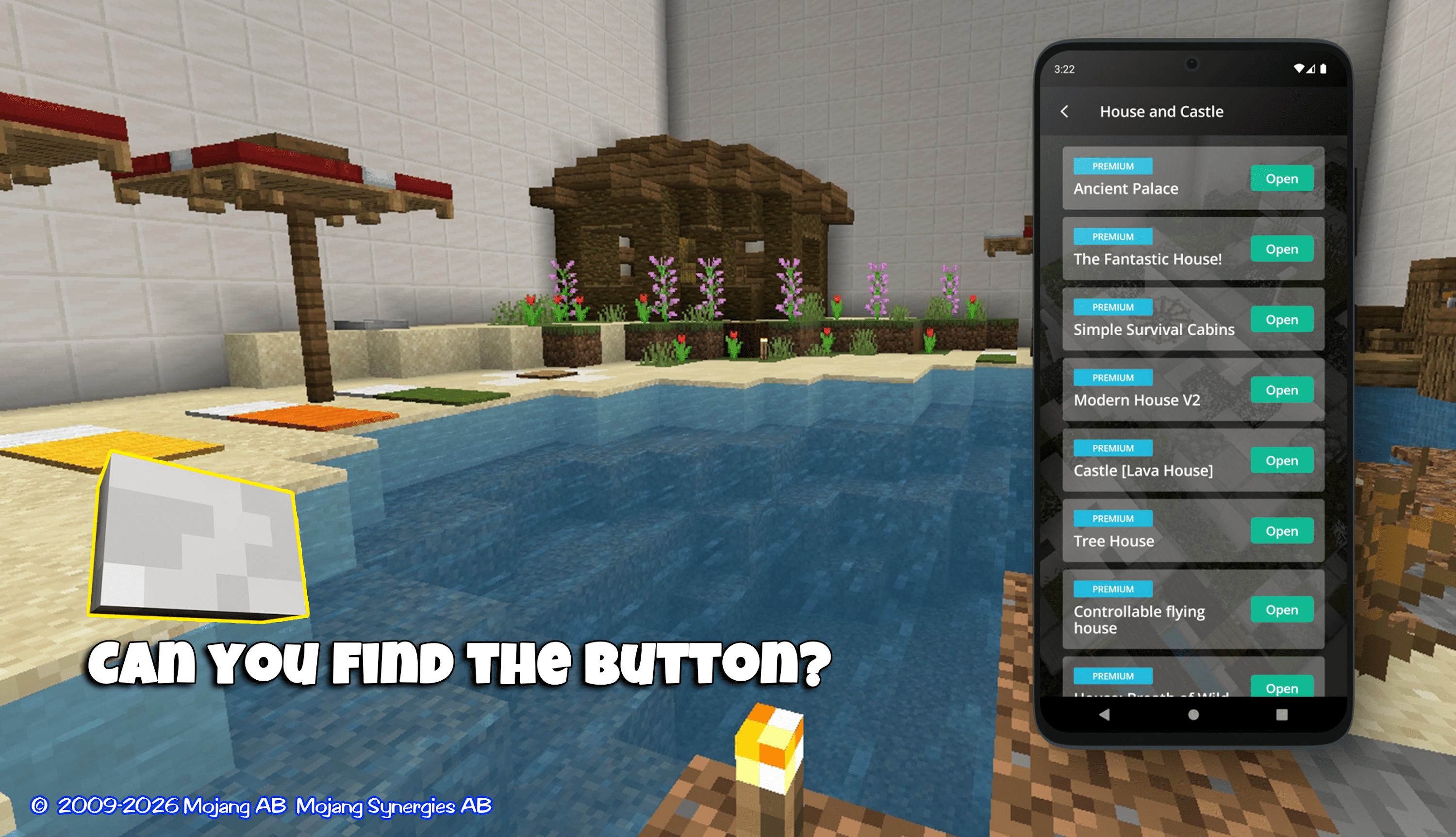 اسکرین شات 4 برنامه find button for minecraft pe