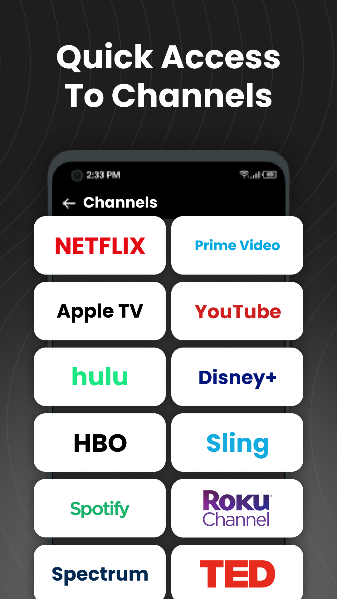 اسکرین شات 5 برنامه Smart TV Remote Control