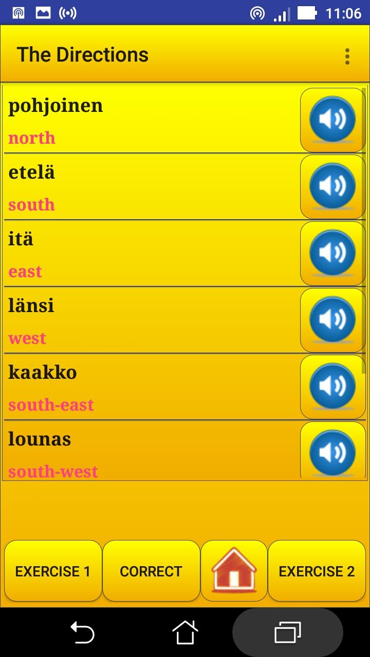 اسکرین شات 2 برنامه Learning Finnish language (les