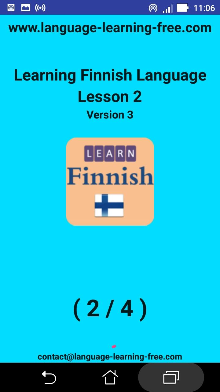 اسکرین شات 8 برنامه Learning Finnish language (les