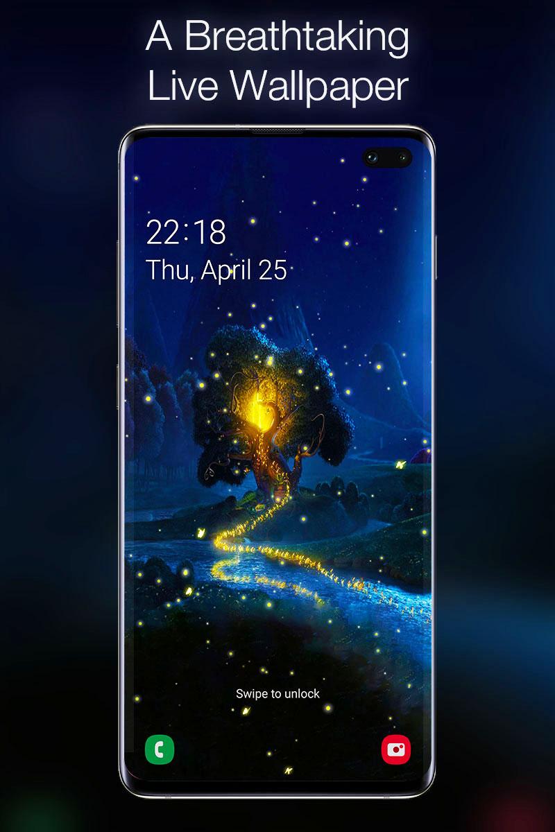 اسکرین شات 1 برنامه Fireflies Live Wallpaper