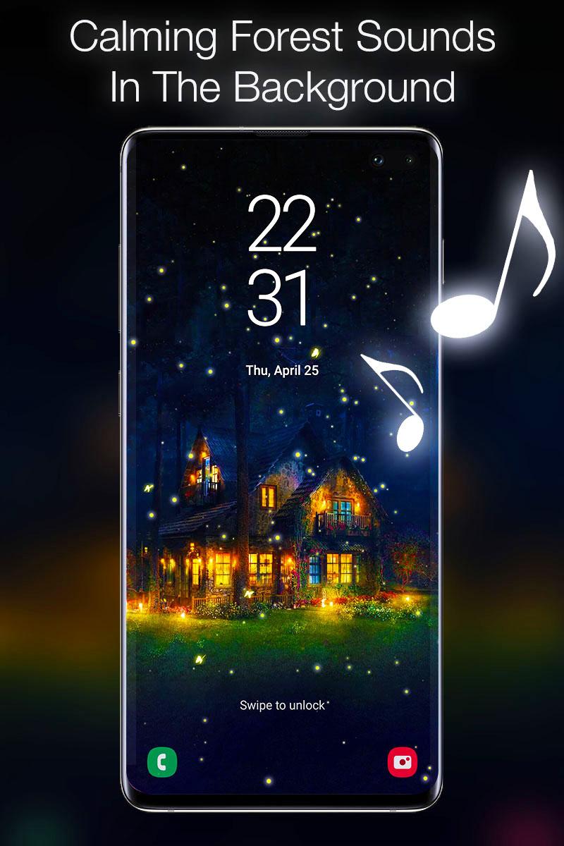 اسکرین شات 3 برنامه Fireflies Live Wallpaper