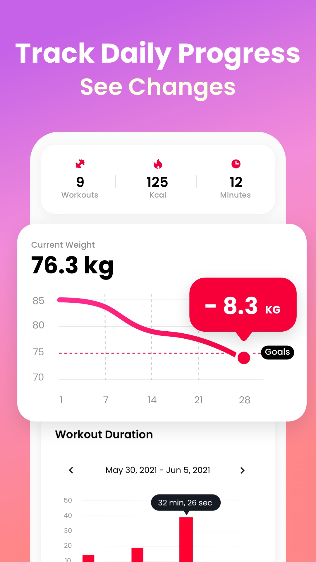 اسکرین شات 5 برنامه JustFit - Lazy Workout