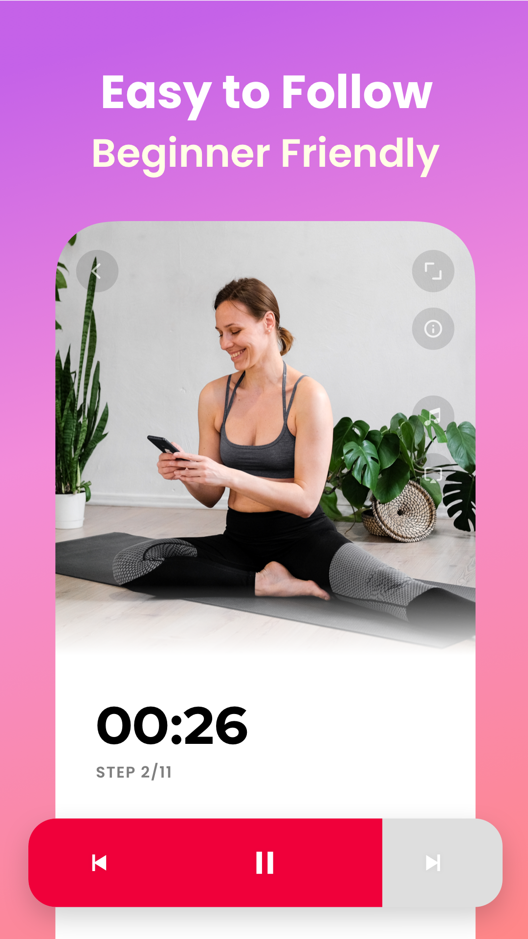اسکرین شات 2 برنامه JustFit - Lazy Workout