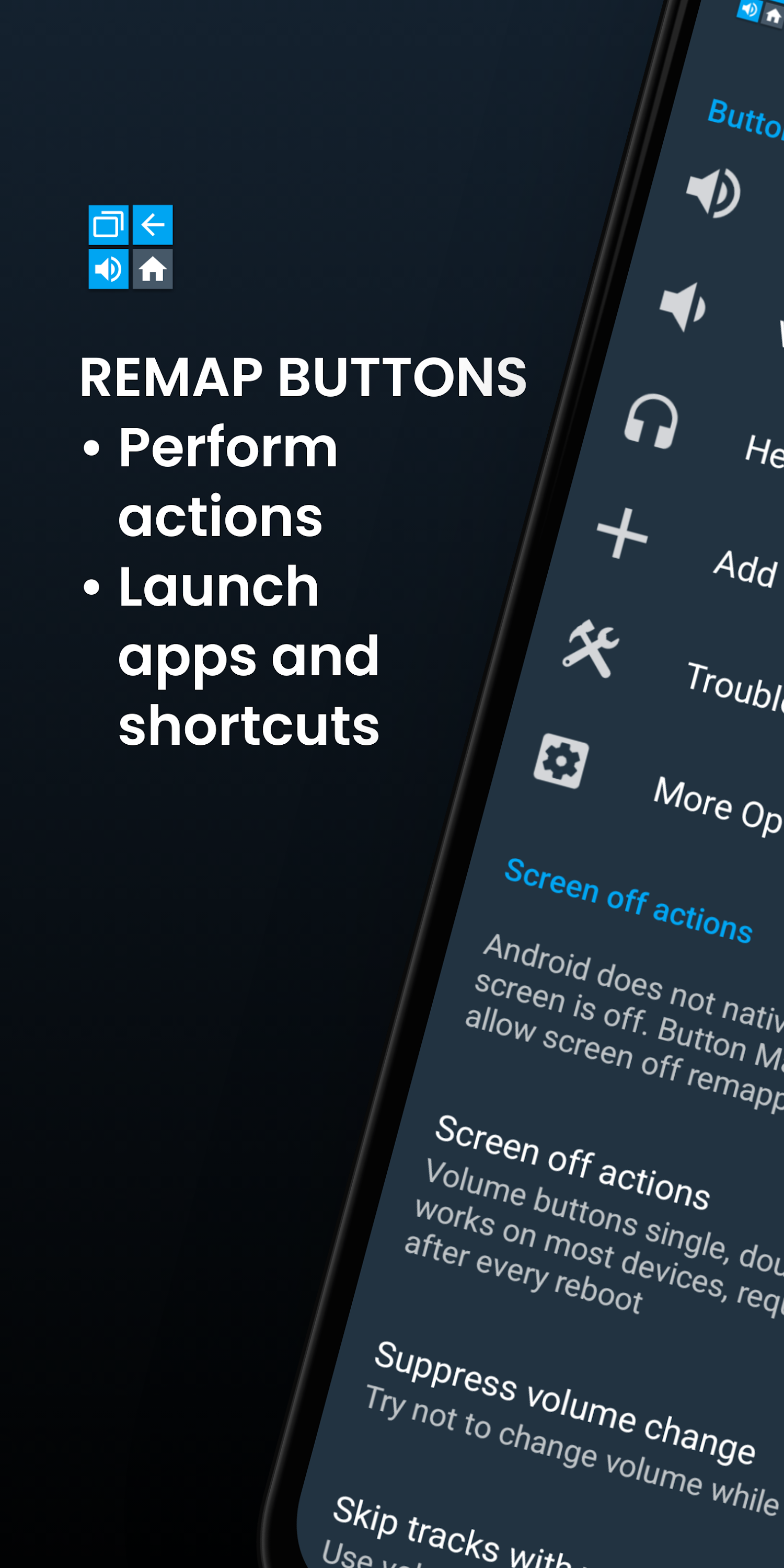 اسکرین شات 1 برنامه Button Mapper: Remap your keys