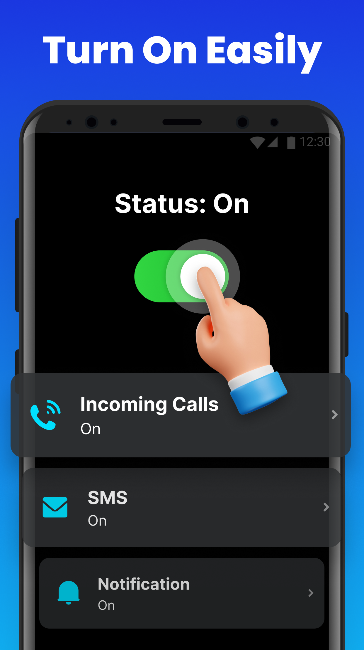 اسکرین شات 3 برنامه Flash Alert - Call & SMS