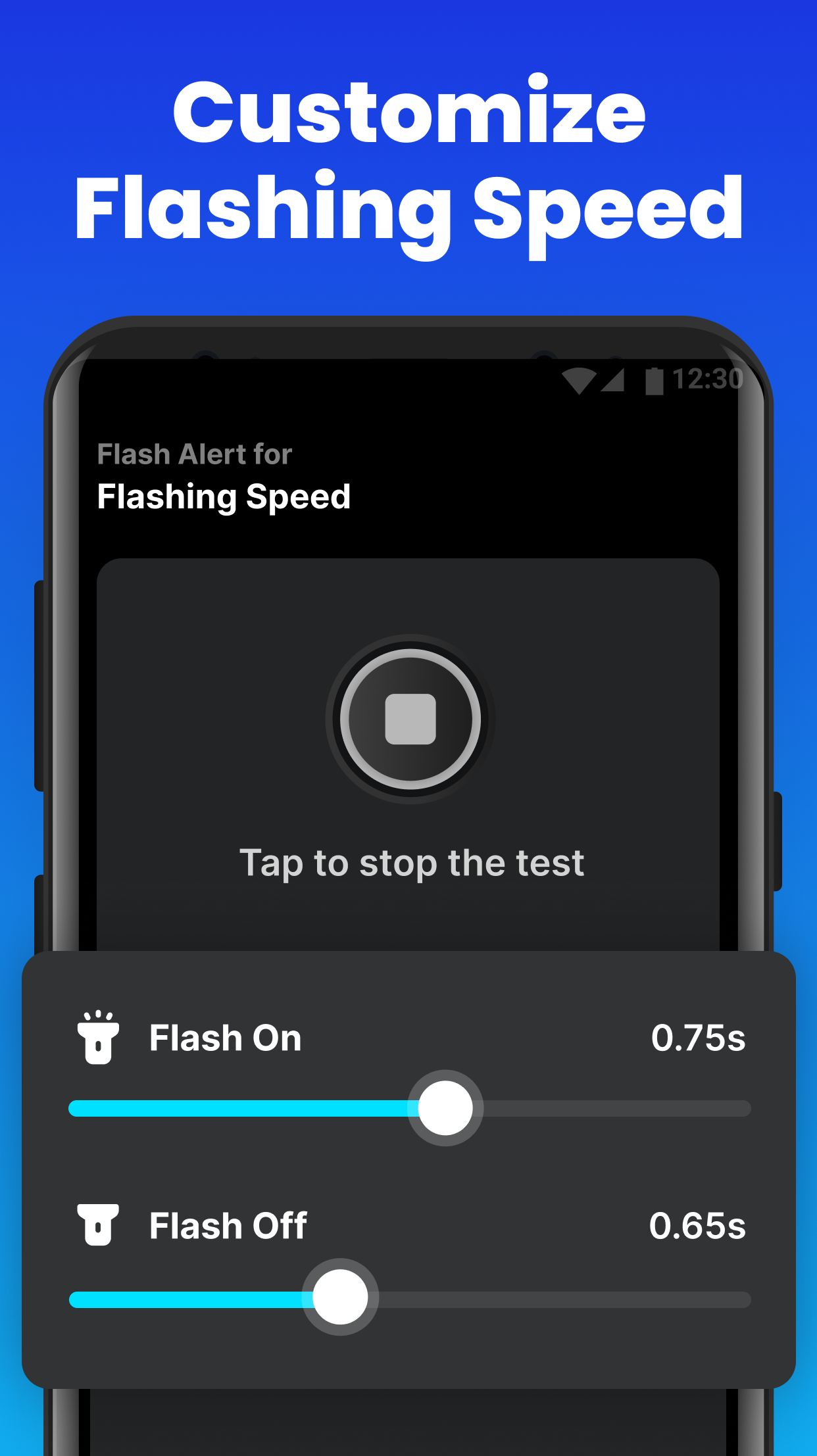 اسکرین شات 5 برنامه Flash Alert - Call & SMS
