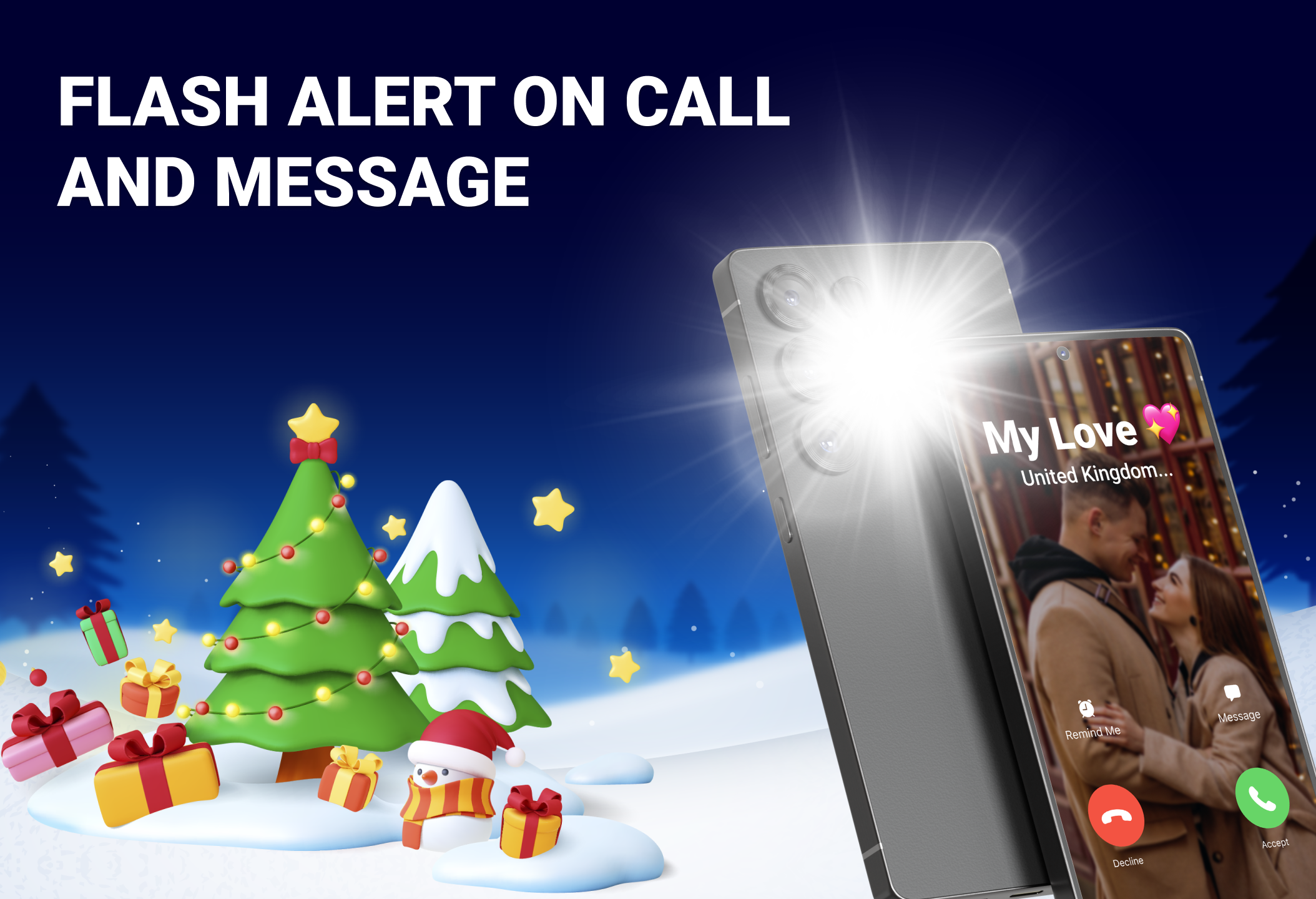 اسکرین شات 1 برنامه Flash Alert Pro, LED Text