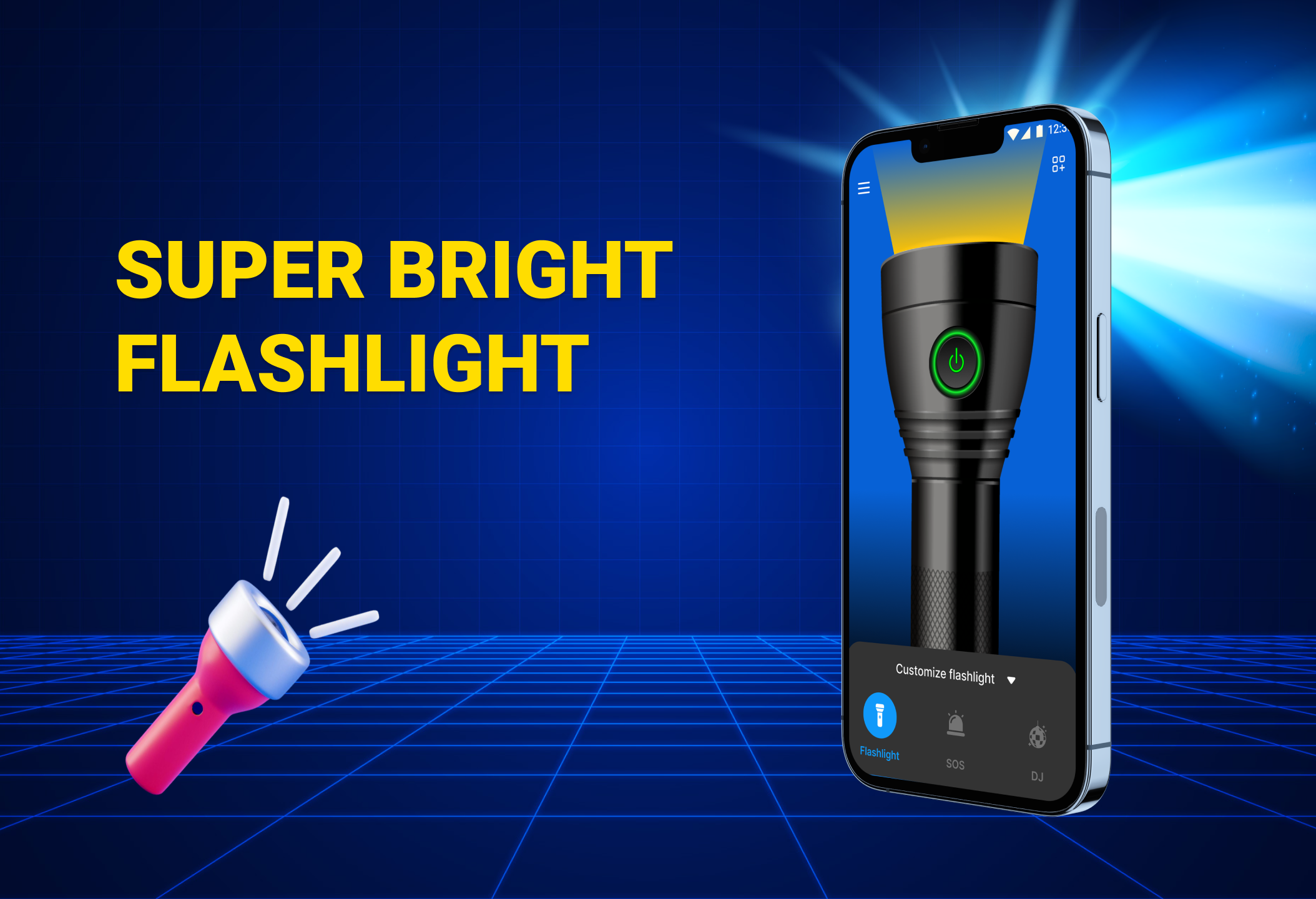 اسکرین شات 1 برنامه Flash Alert Pro, LED Text