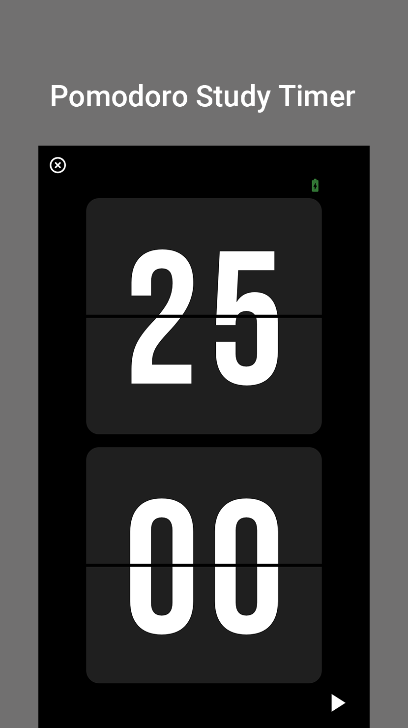 اسکرین شات 2 برنامه Flip Clock: Timer for Study