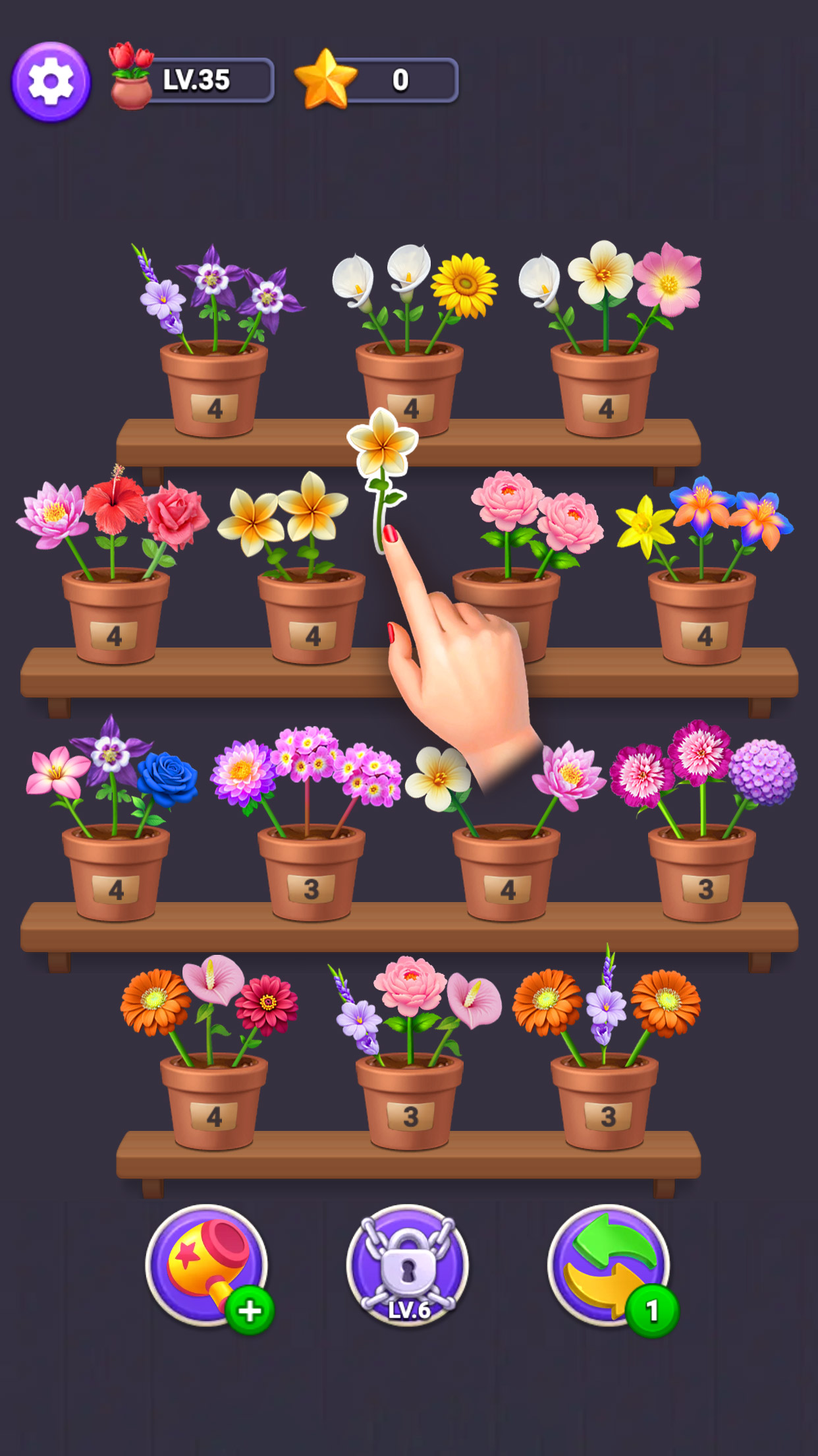 اسکرین شات 2 بازی Flower Merge - Sort Games