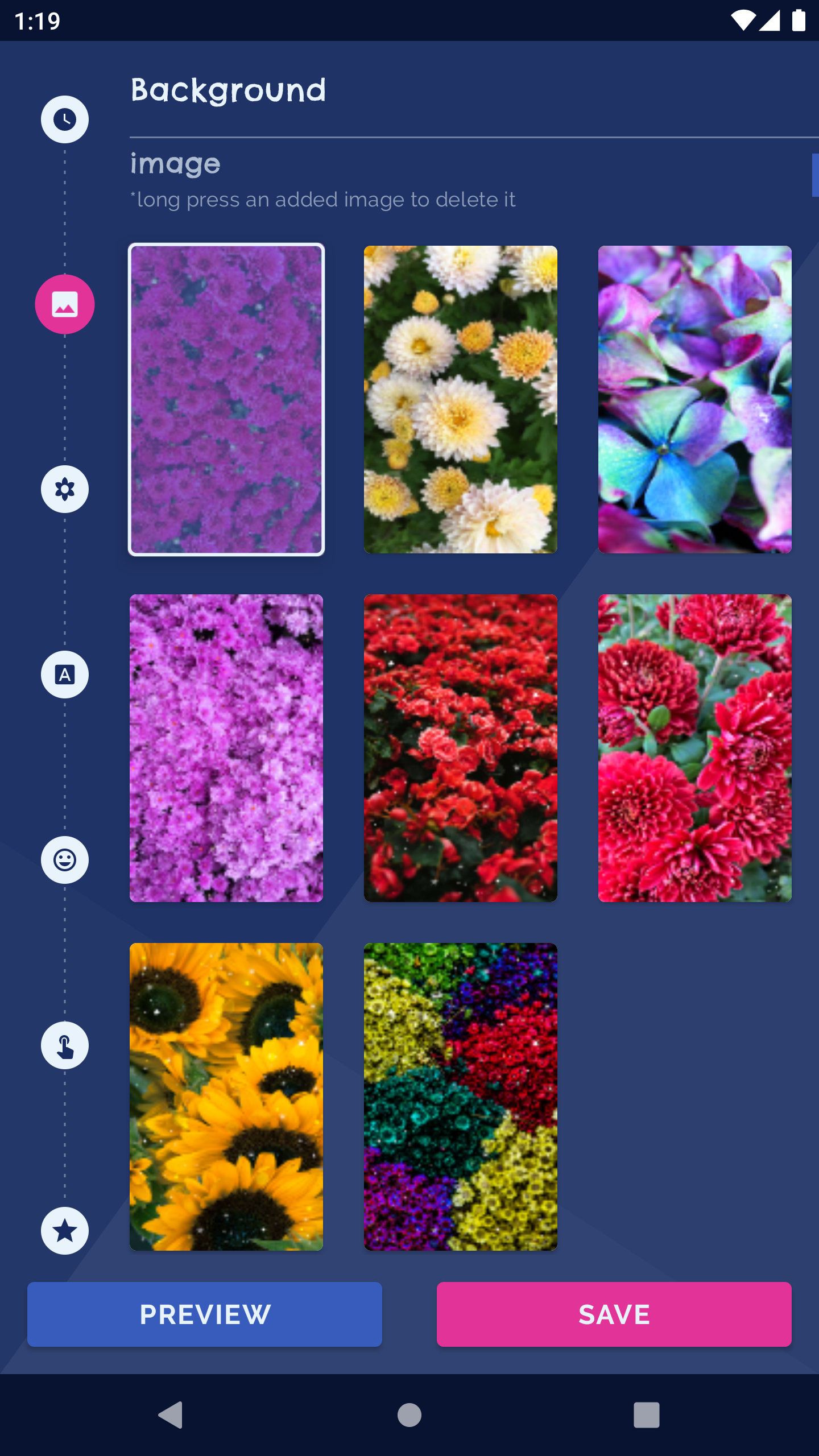 اسکرین شات 1 برنامه Flower Blossoms Spring Clock