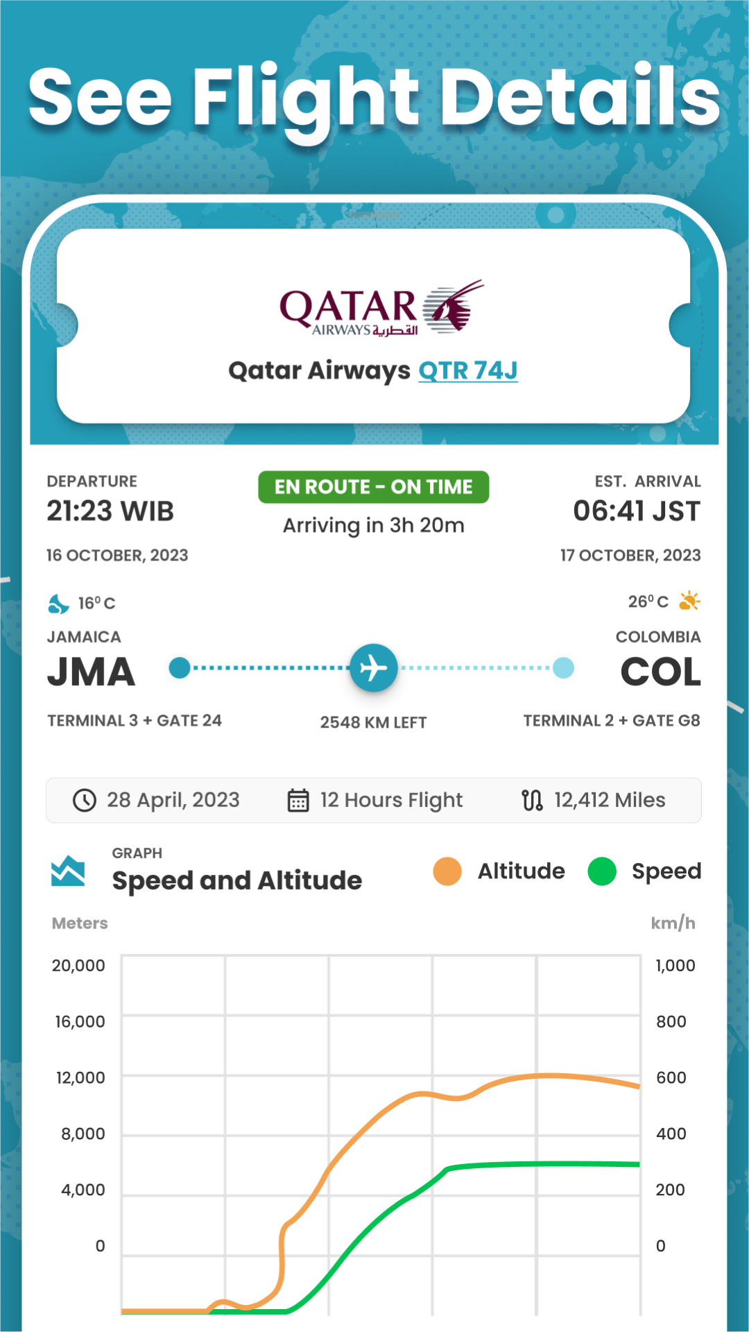 اسکرین شات 4 برنامه Flymat: Live Flight Tracker