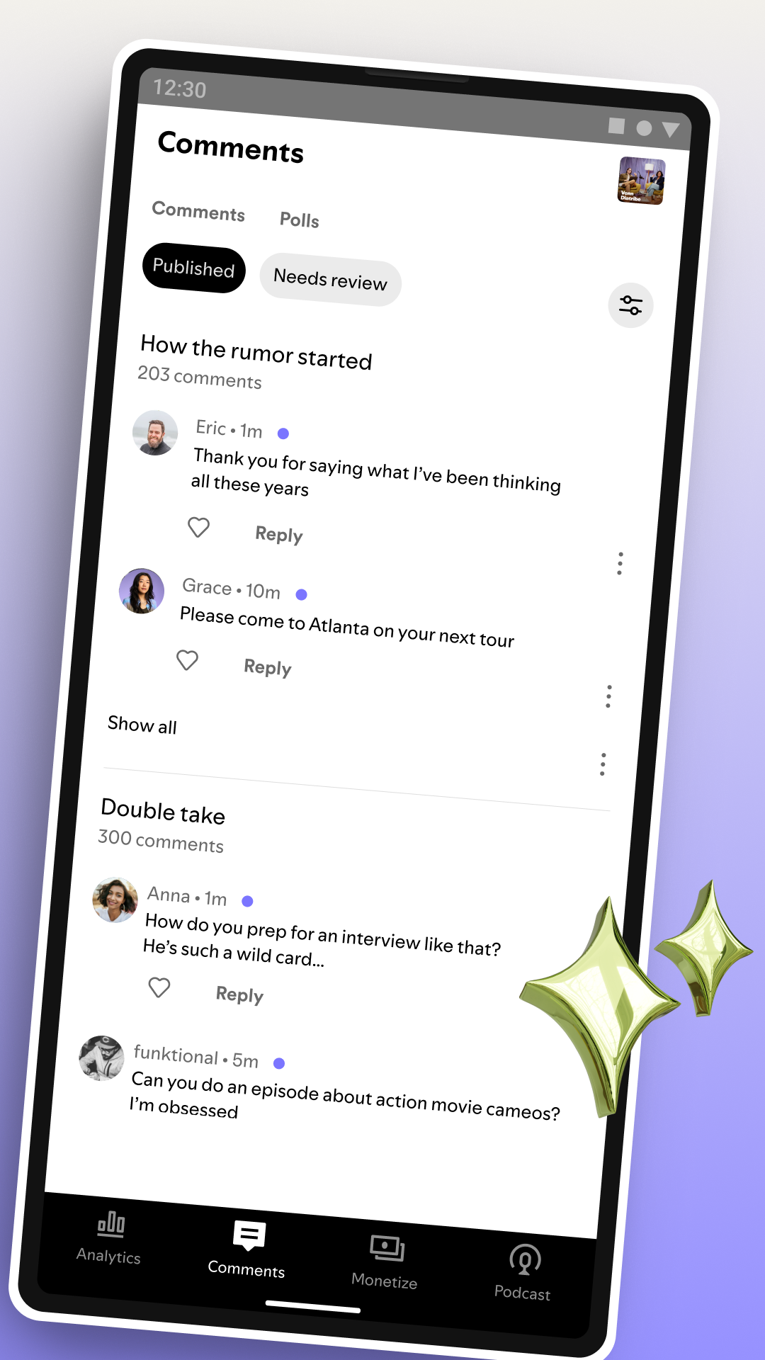 اسکرین شات 2 برنامه Spotify for Creators
