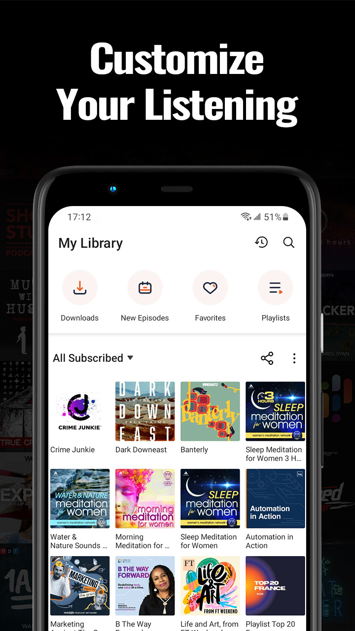اسکرین شات 5 برنامه Podcast Player - Castbox