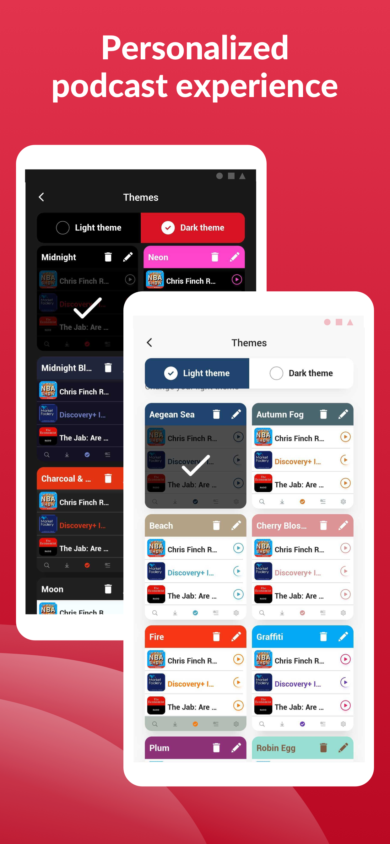 اسکرین شات 6 برنامه Offline Podcast App: Player FM