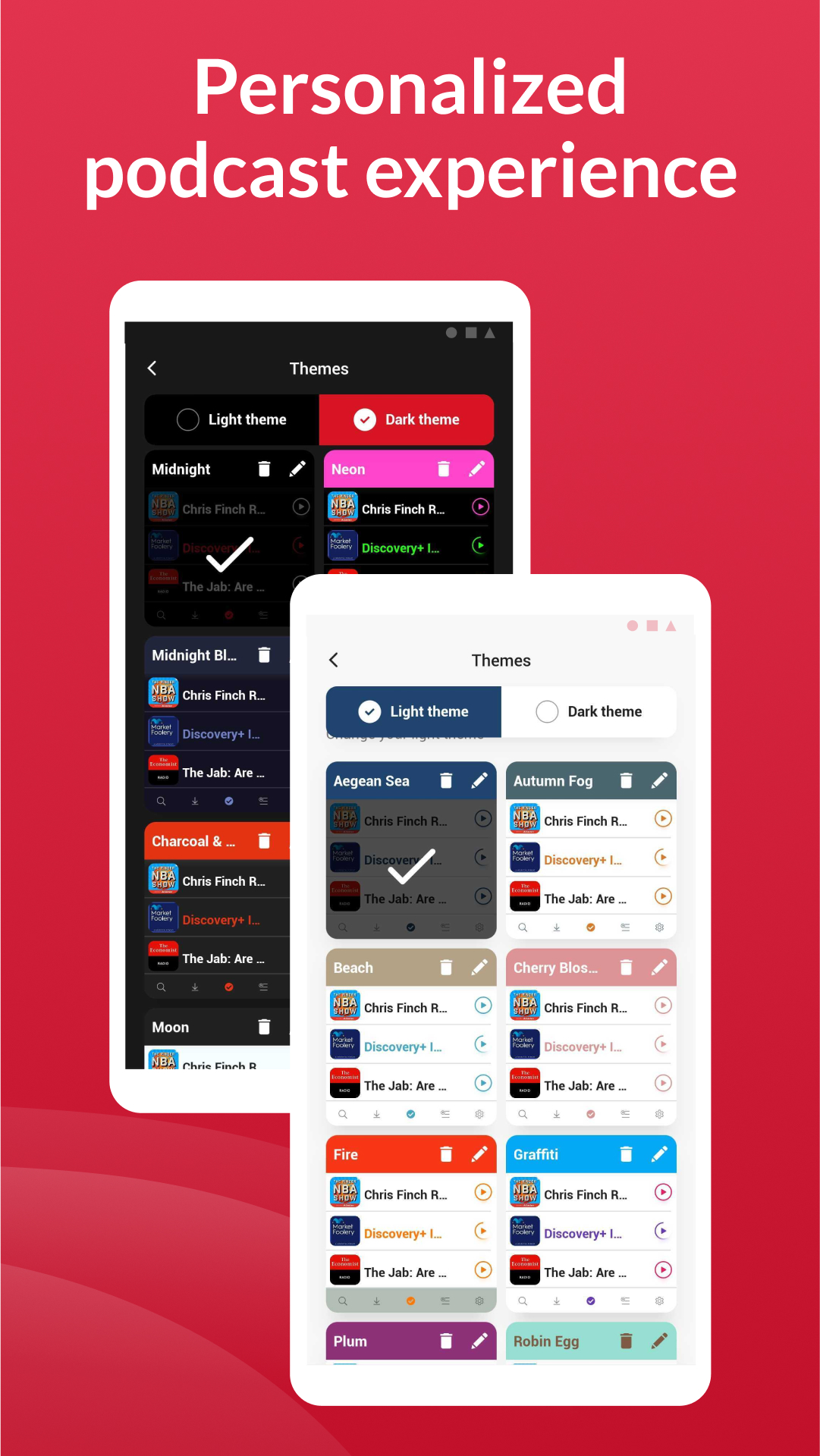 اسکرین شات 6 برنامه Offline Podcast App: Player FM