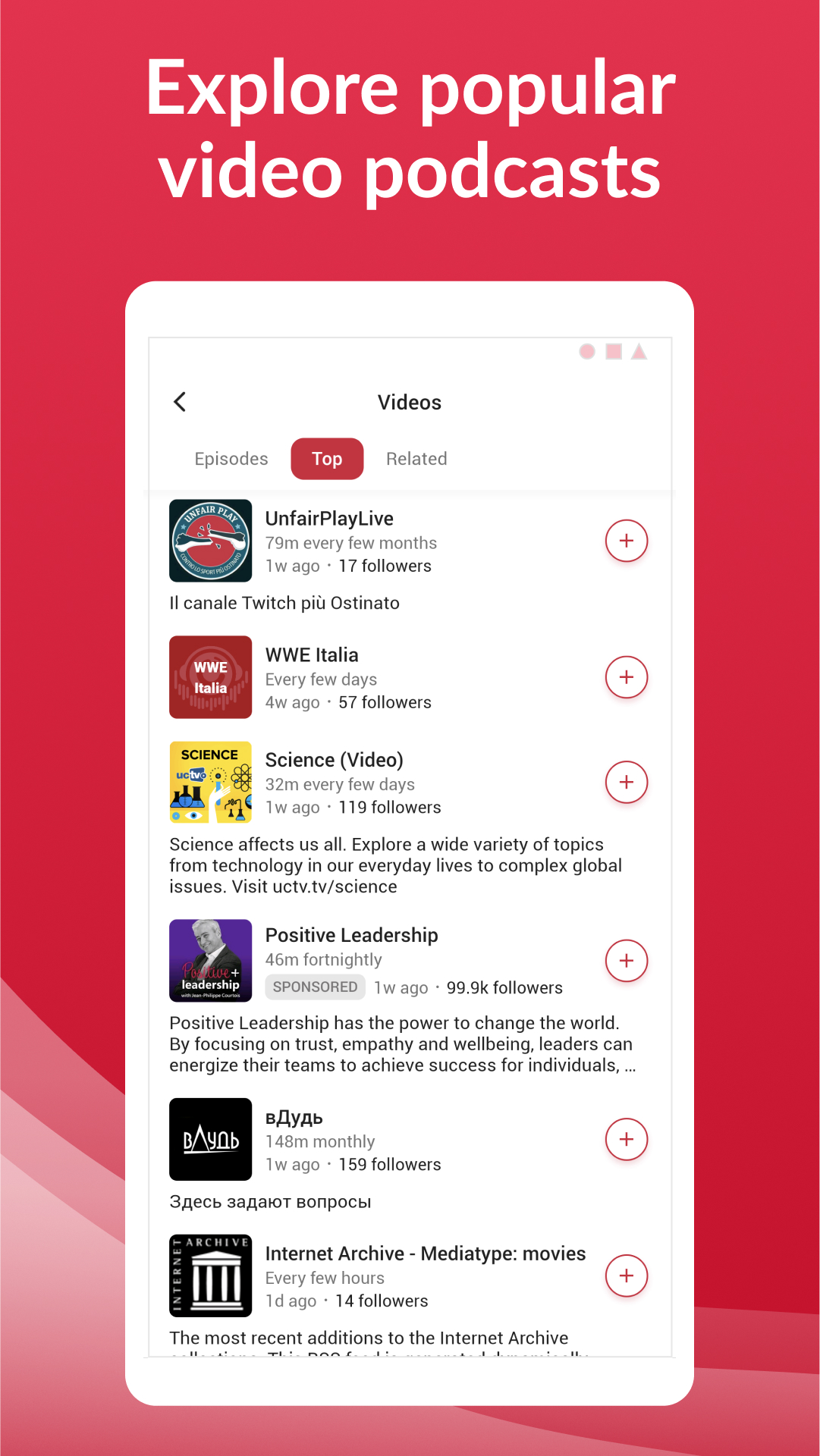 اسکرین شات 7 برنامه Offline Podcast App: Player FM