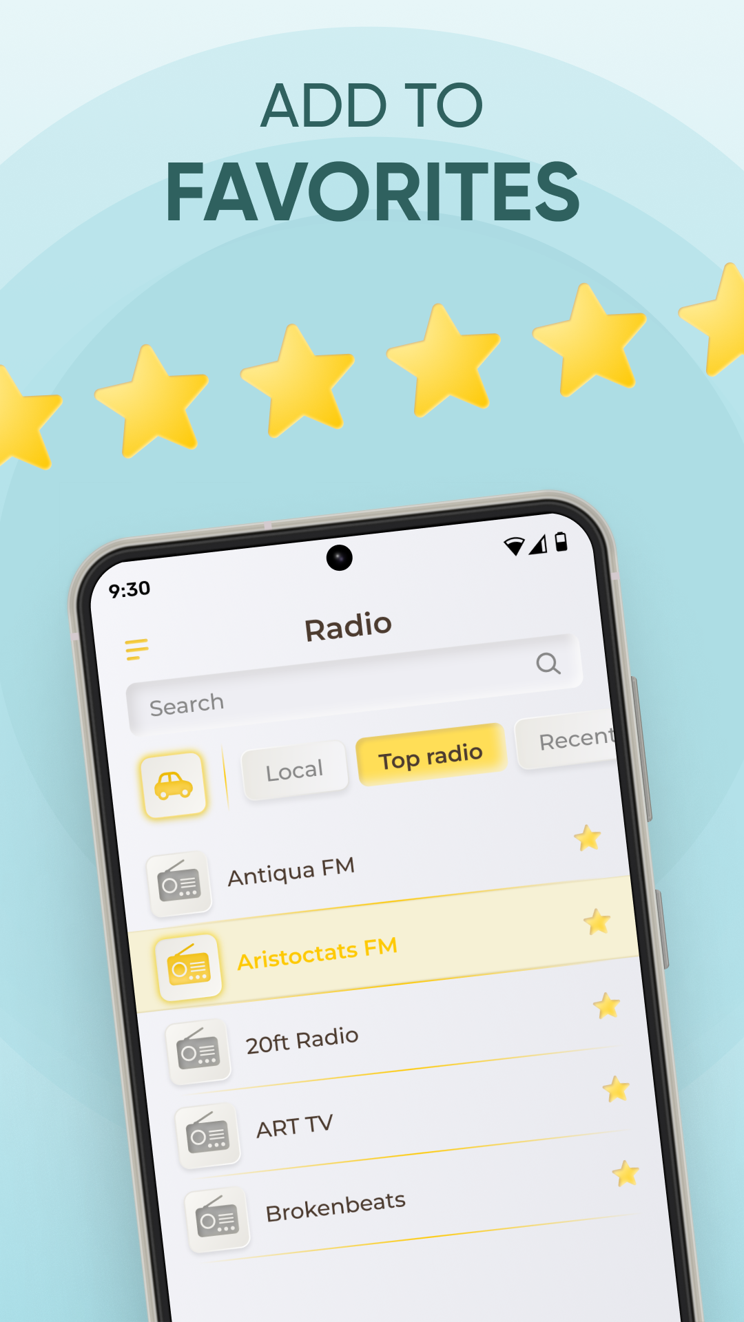 اسکرین شات 5 برنامه Radio FM AM Live Radio Station