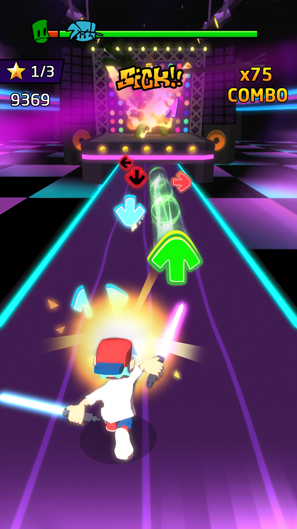 اسکرین شات 3 بازی Blade Night : Rhythm Saber