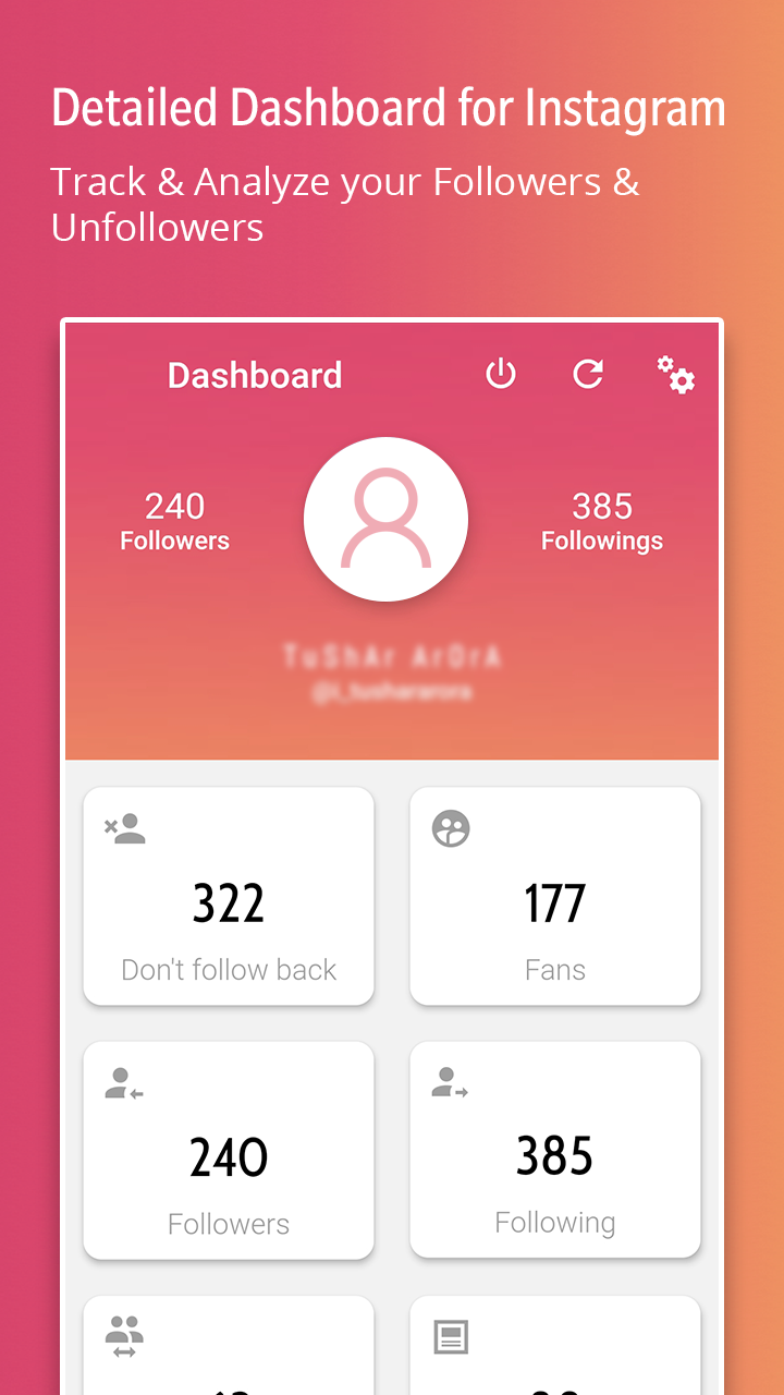 اسکرین شات 1 برنامه Followers - Unfollowers