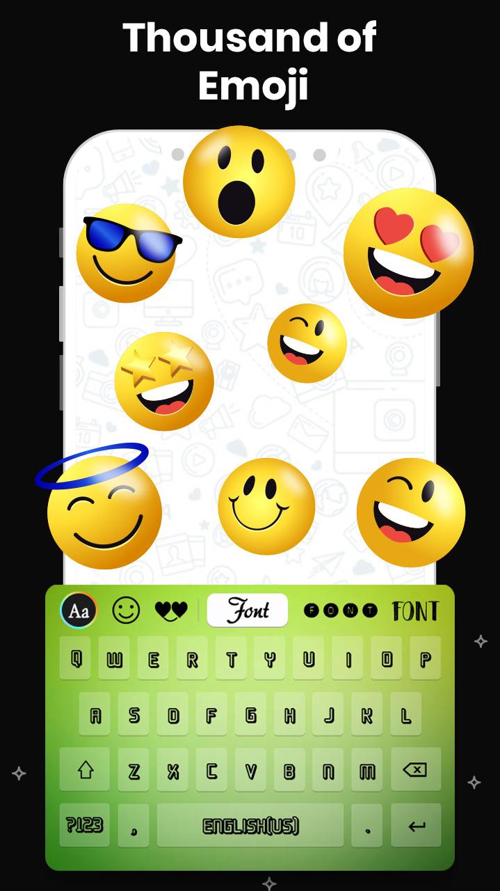 اسکرین شات 7 برنامه Fonts Keyboard - Stickers, GIF