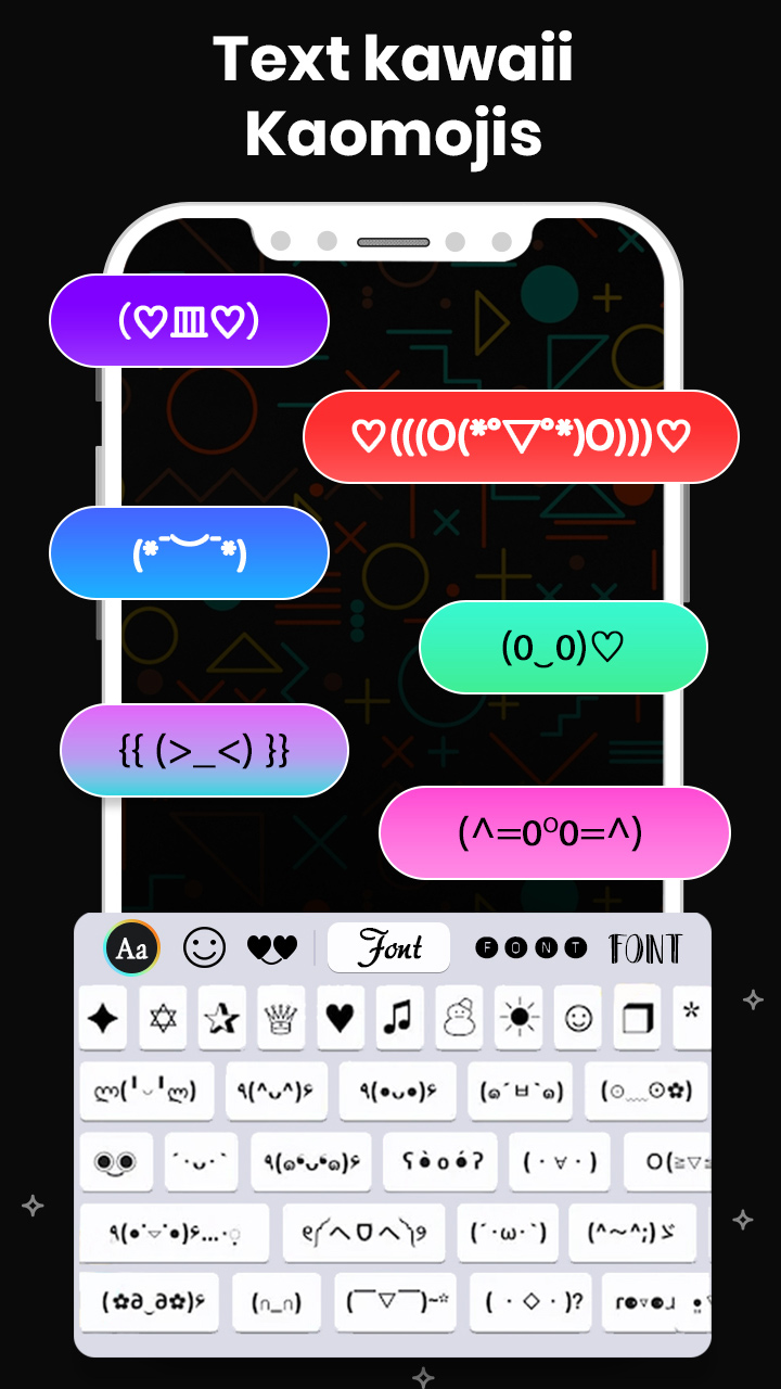 اسکرین شات 6 برنامه Fonts Keyboard - Stickers, GIF