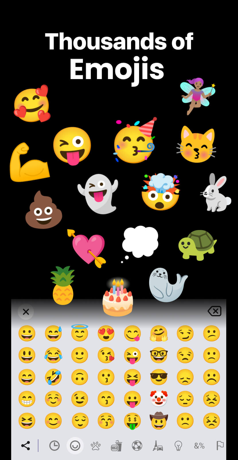 اسکرین شات 8 برنامه Fonts Keyboard Themes & Emoji