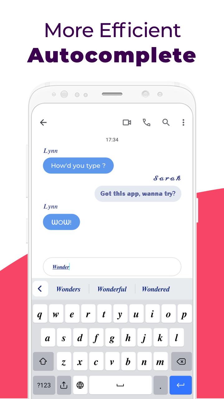 اسکرین شات 3 برنامه Fonts: Font Keyboard & Emojis