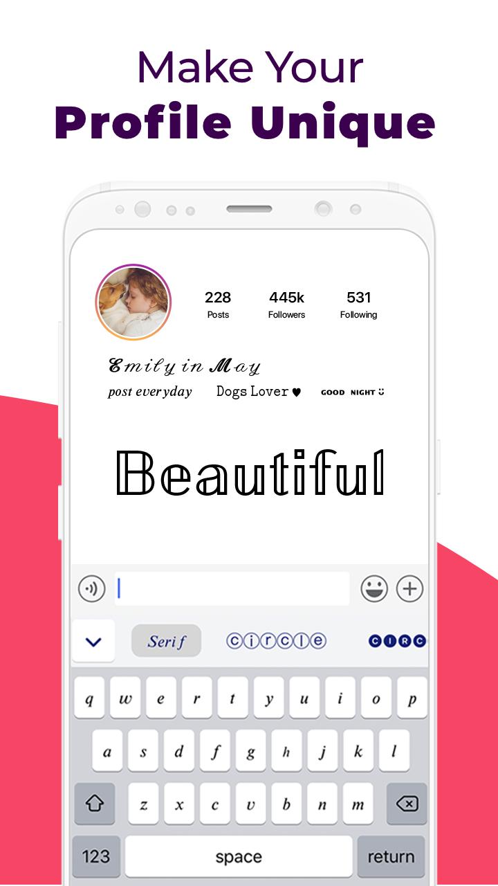 اسکرین شات 5 برنامه Fonts: Font Keyboard & Emojis