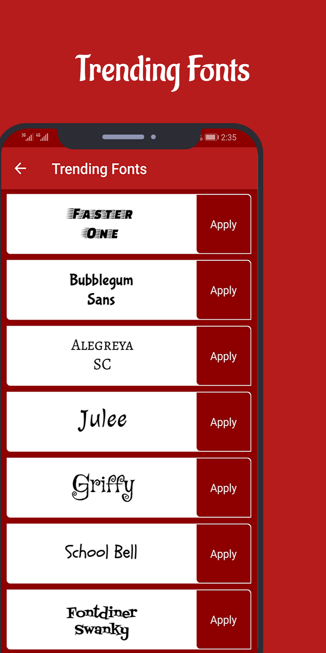 اسکرین شات 2 برنامه Font Manager for Huawei/Emui