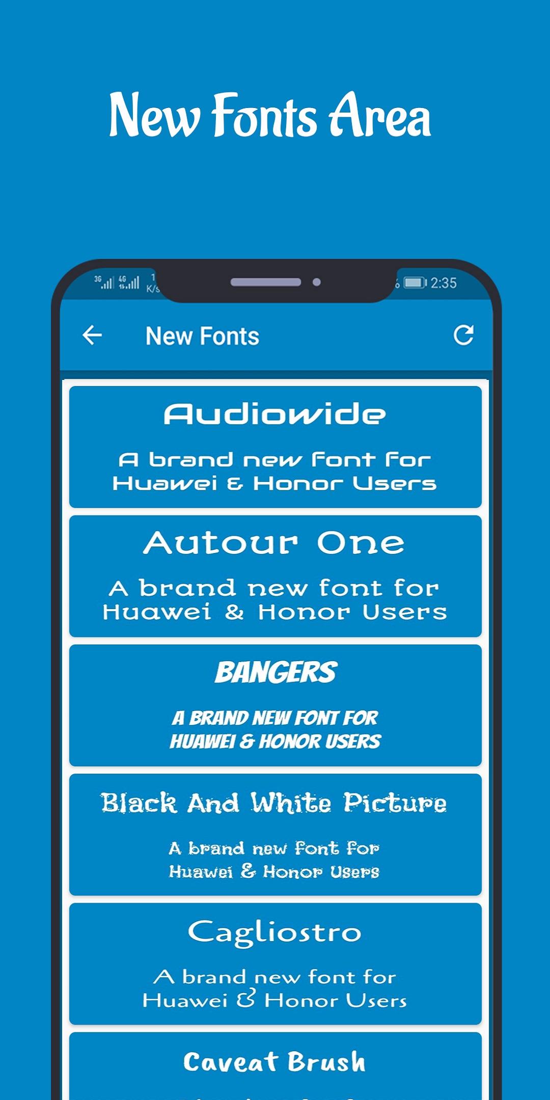 اسکرین شات 4 برنامه Font Manager for Huawei/Emui