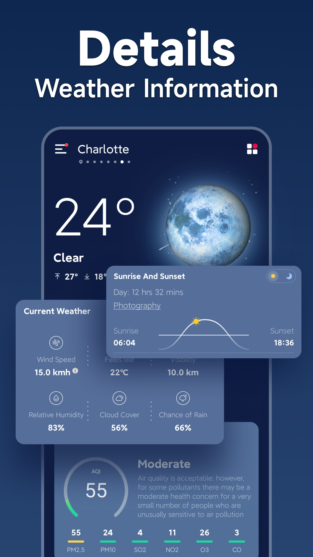 اسکرین شات 5 برنامه Weather - Live weather radar