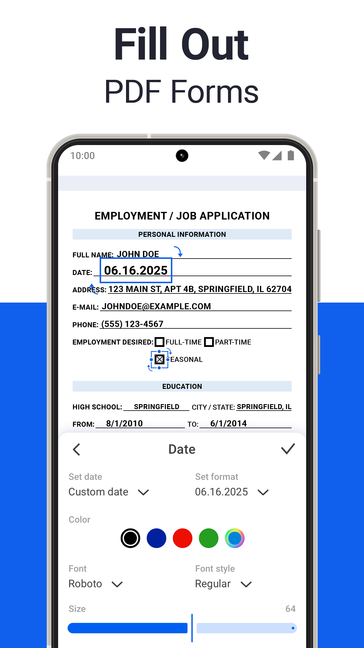 اسکرین شات 4 برنامه Forma: PDF Editor & Converter