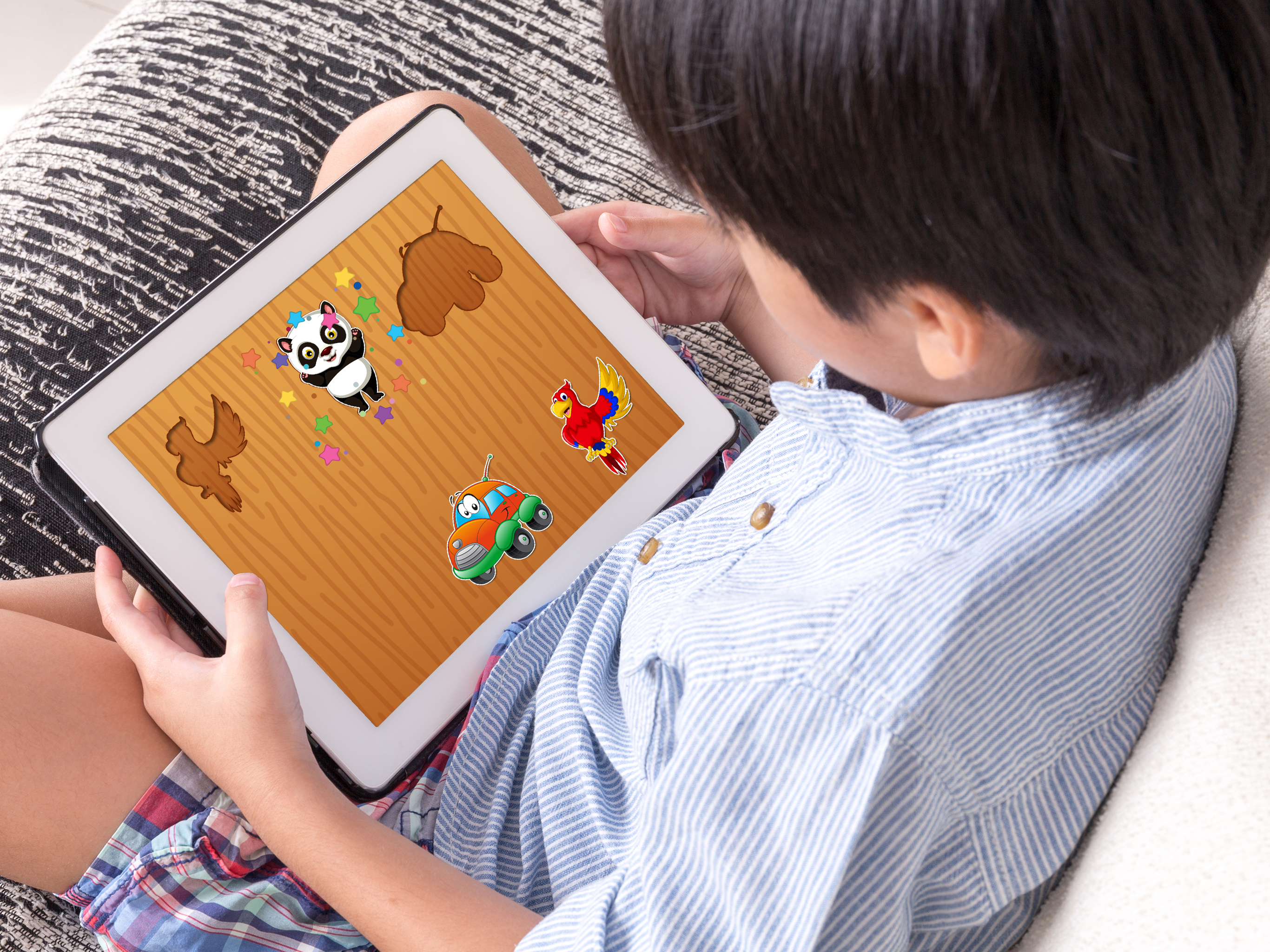 اسکرین شات 5 برنامه Baby Puzzles: Animals & Cars