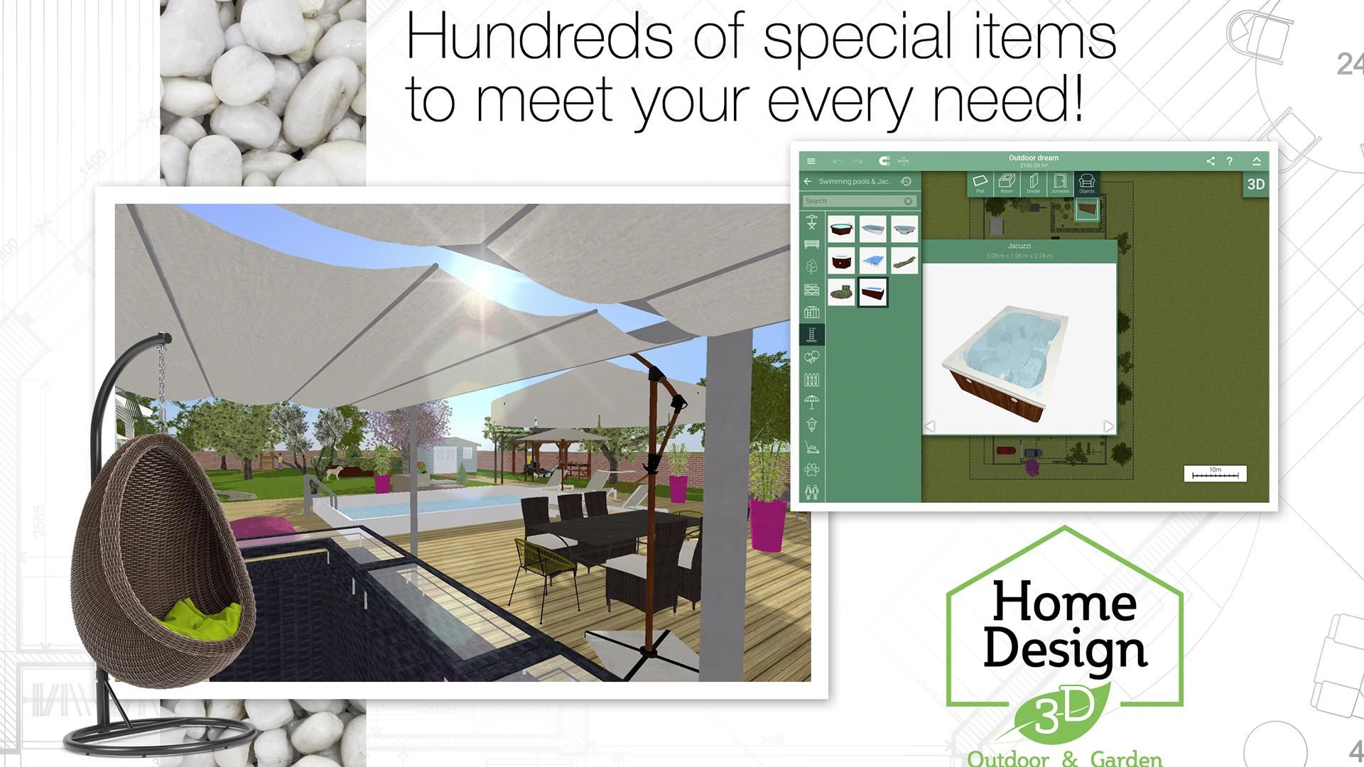 اسکرین شات 4 برنامه Home Design 3D Outdoor/Garden