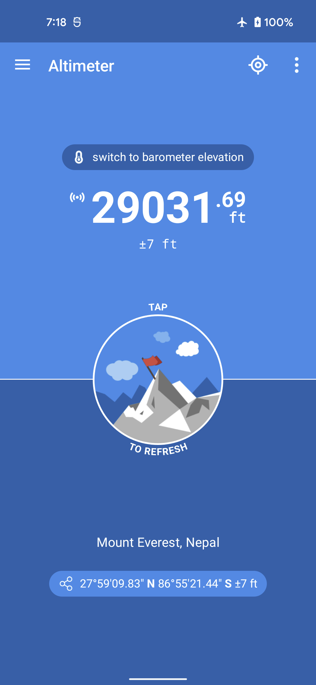 اسکرین شات 8 برنامه Altimeter