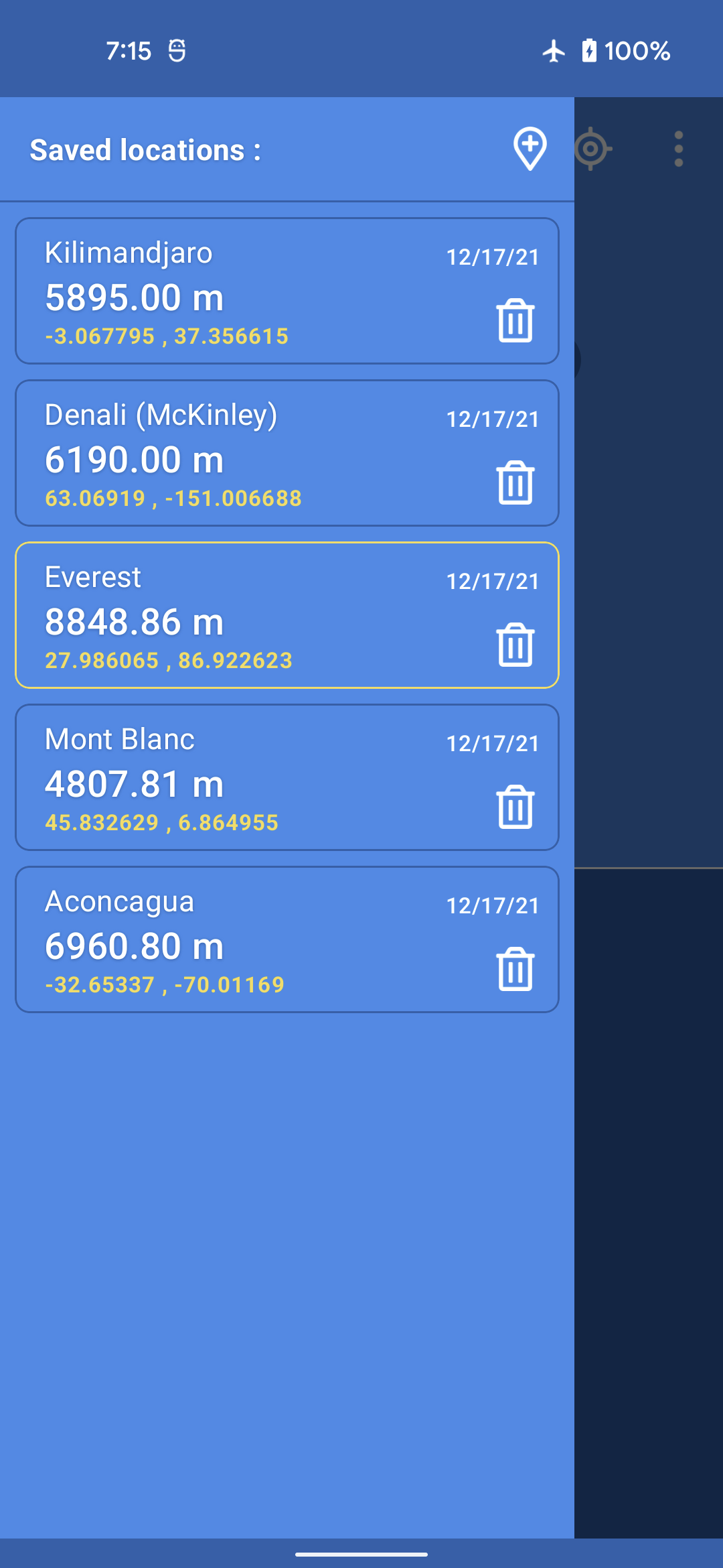 اسکرین شات 6 برنامه Altimeter