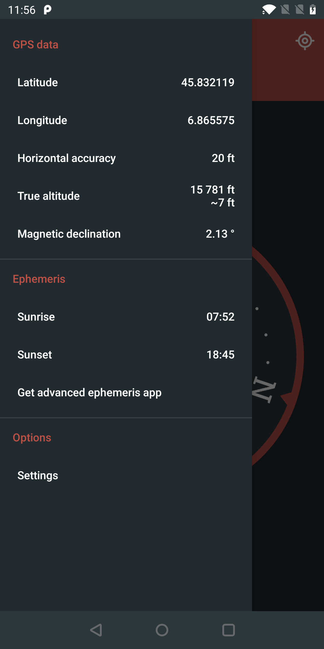 اسکرین شات 2 برنامه Compass
