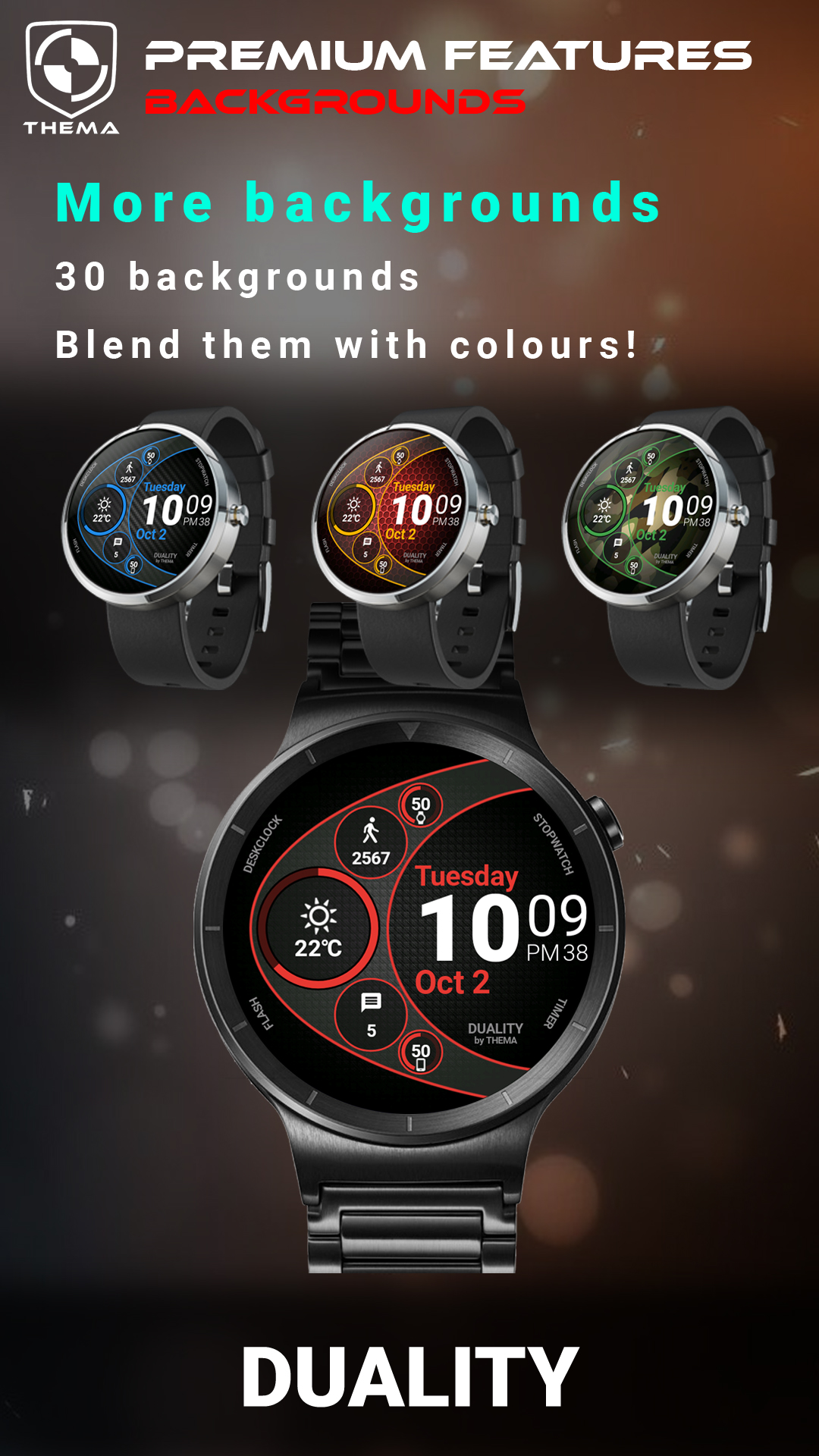 اسکرین شات 6 برنامه Duality Watch Face