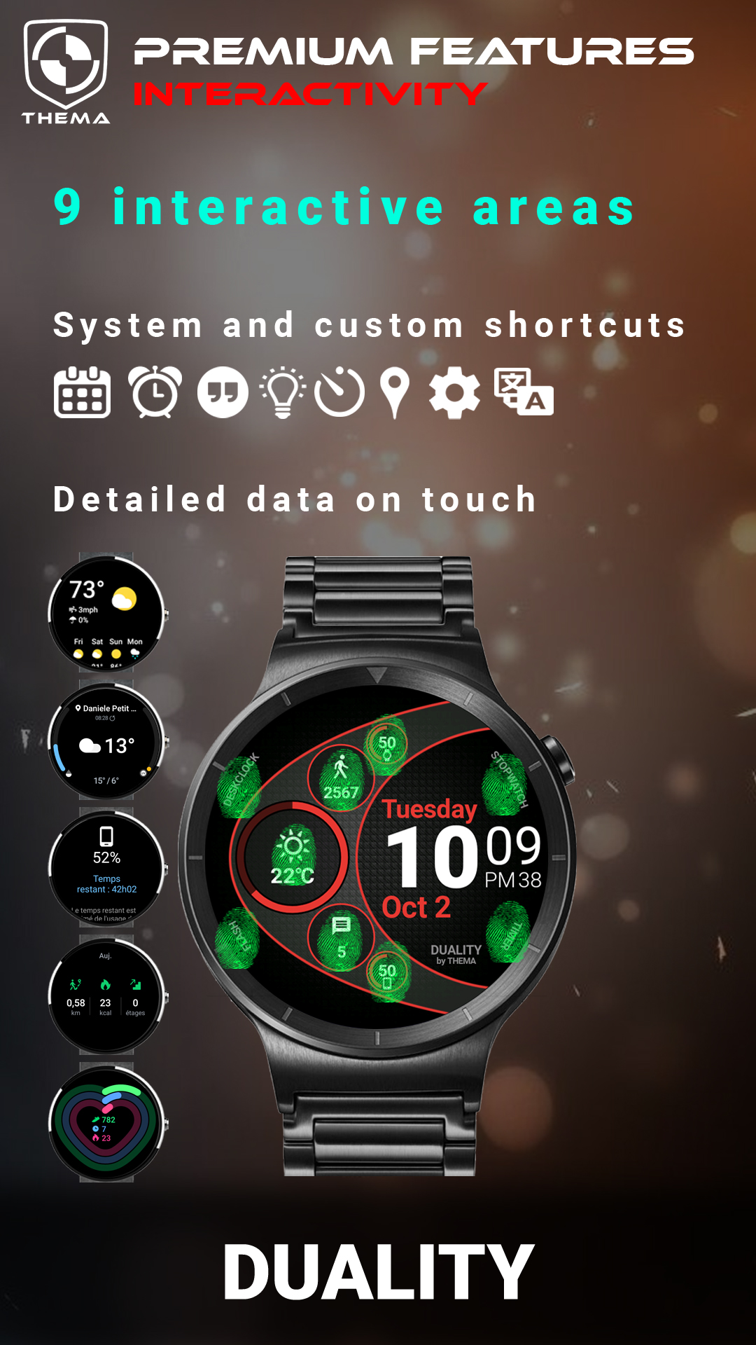 اسکرین شات 3 برنامه Duality Watch Face
