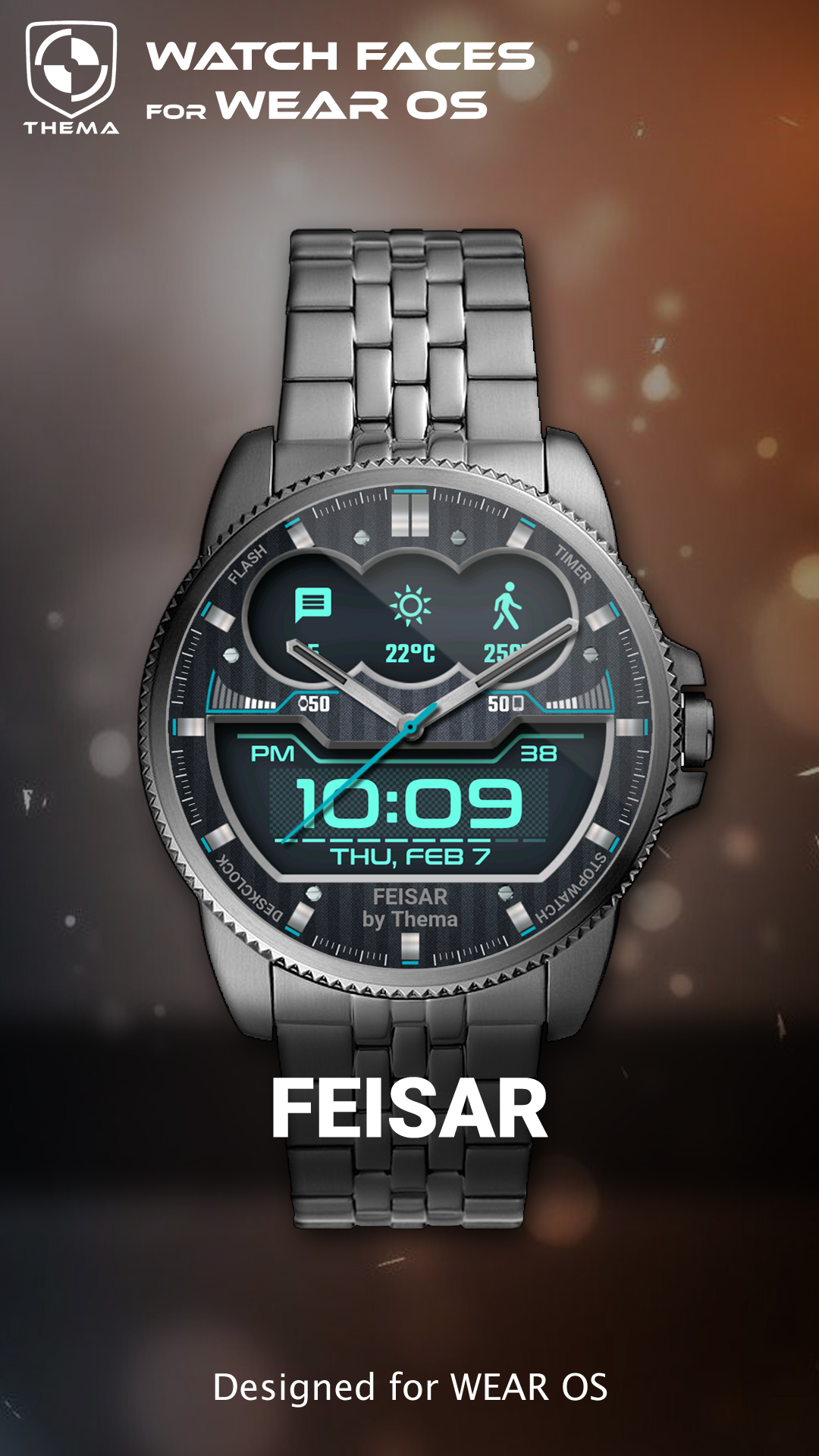 اسکرین شات 1 برنامه Feisar Watch Face