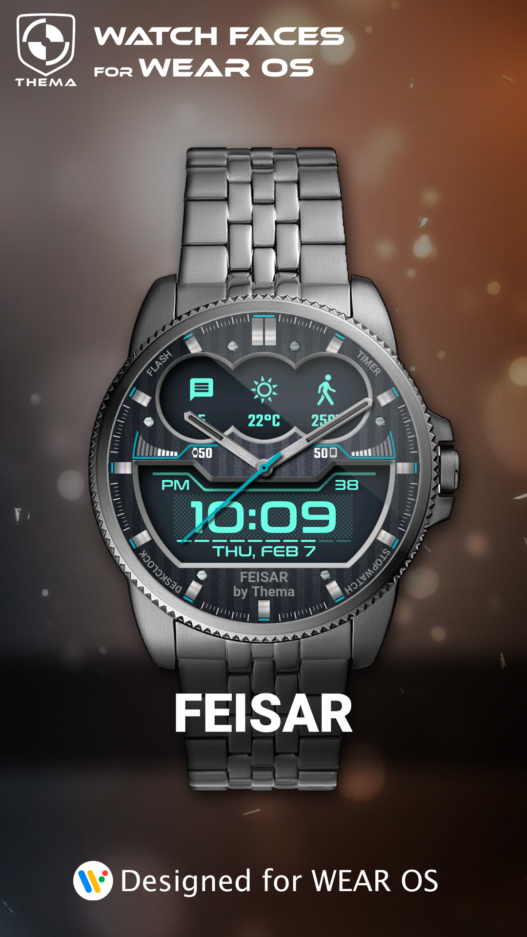 اسکرین شات 1 برنامه Feisar Watch Face