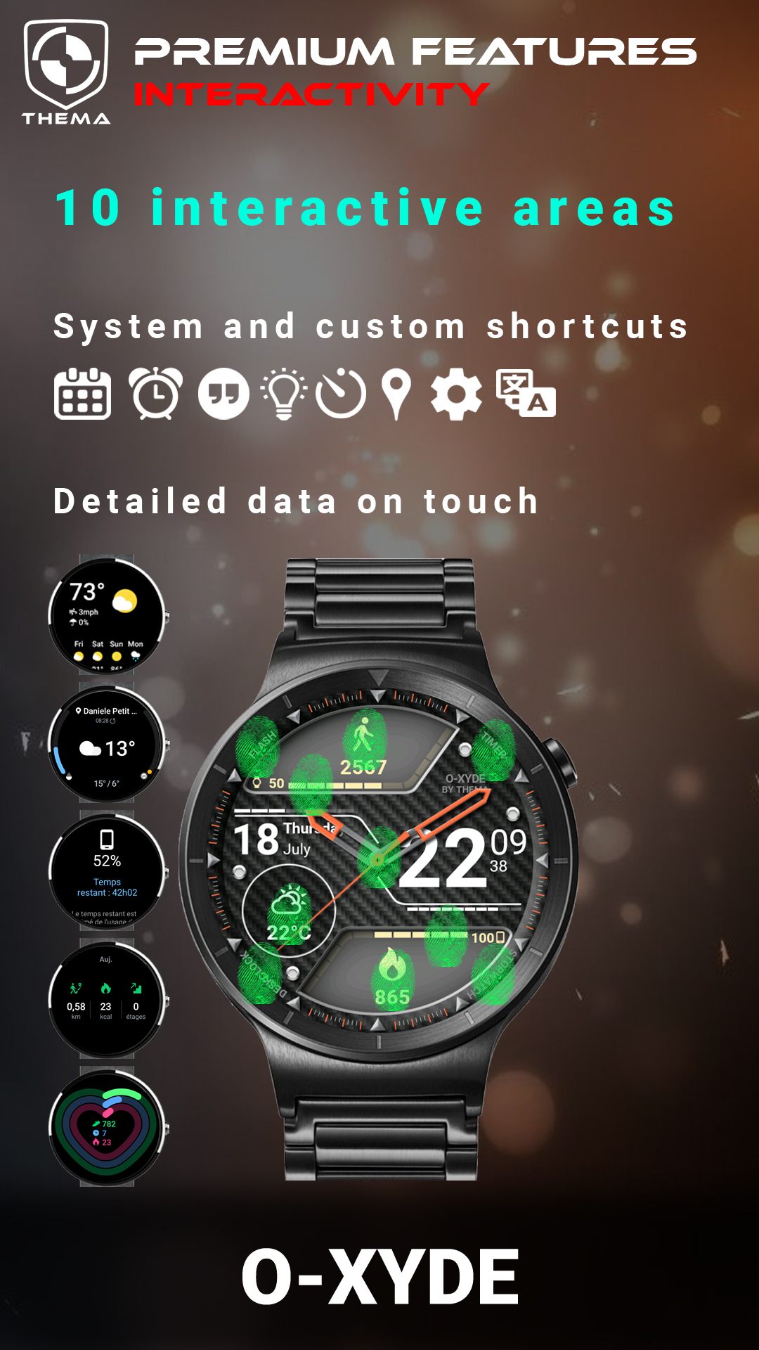 اسکرین شات 3 برنامه O-Xyde Watch Face