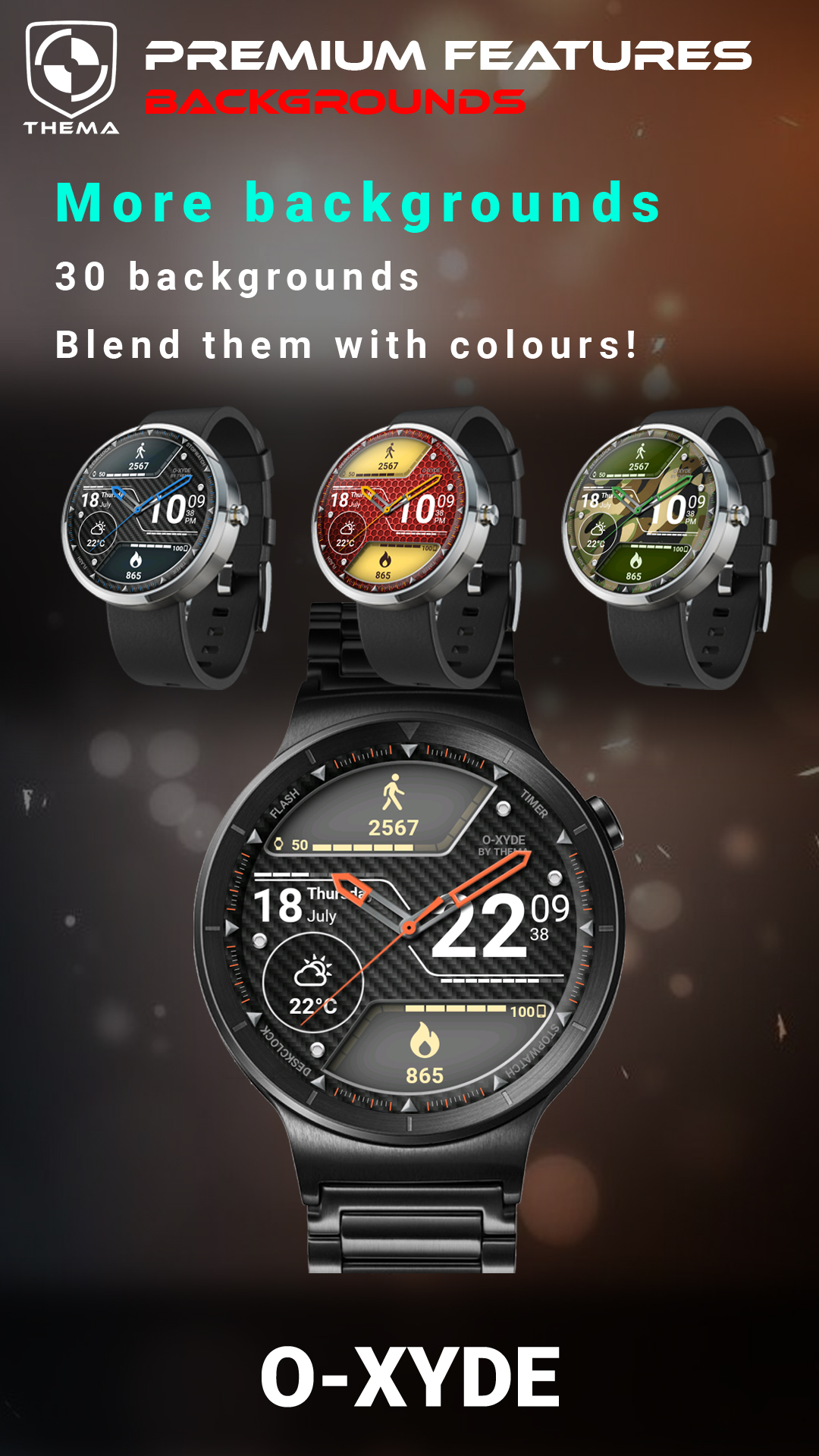 اسکرین شات 6 برنامه O-Xyde Watch Face