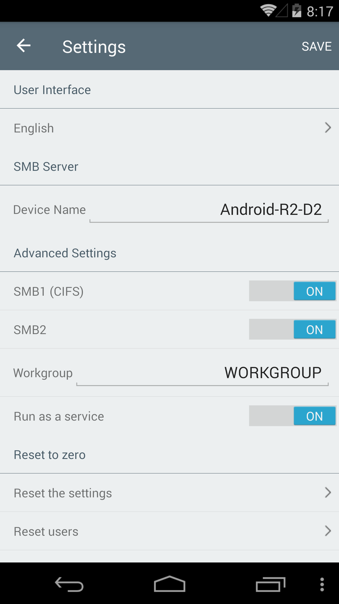 اسکرین شات 6 برنامه LAN drive - SAMBA Server & Cli
