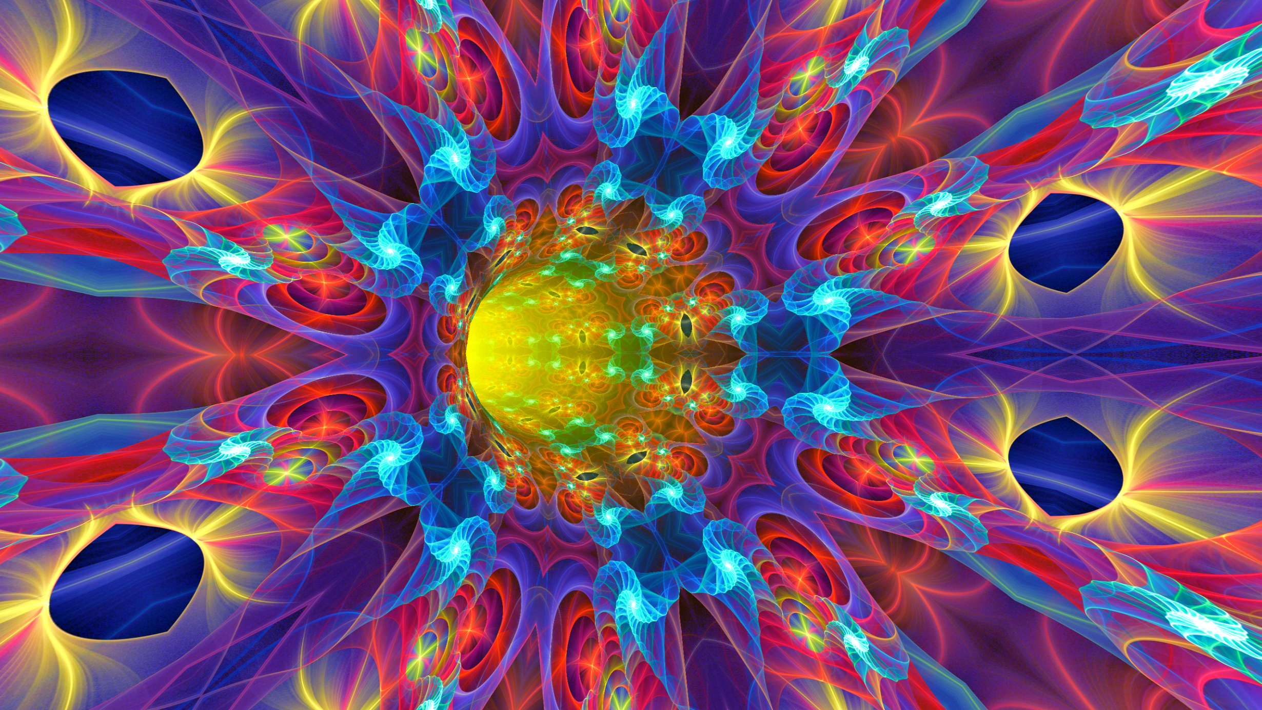 اسکرین شات 1 برنامه Fractal Tunnels Live Wallpaper